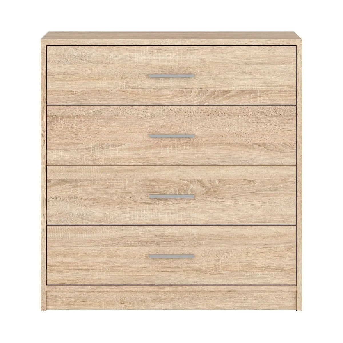 Comoda NEPO PLUS, stejar sonoma, PAL laminat, cu 4 sertare, 80x34x84 cm