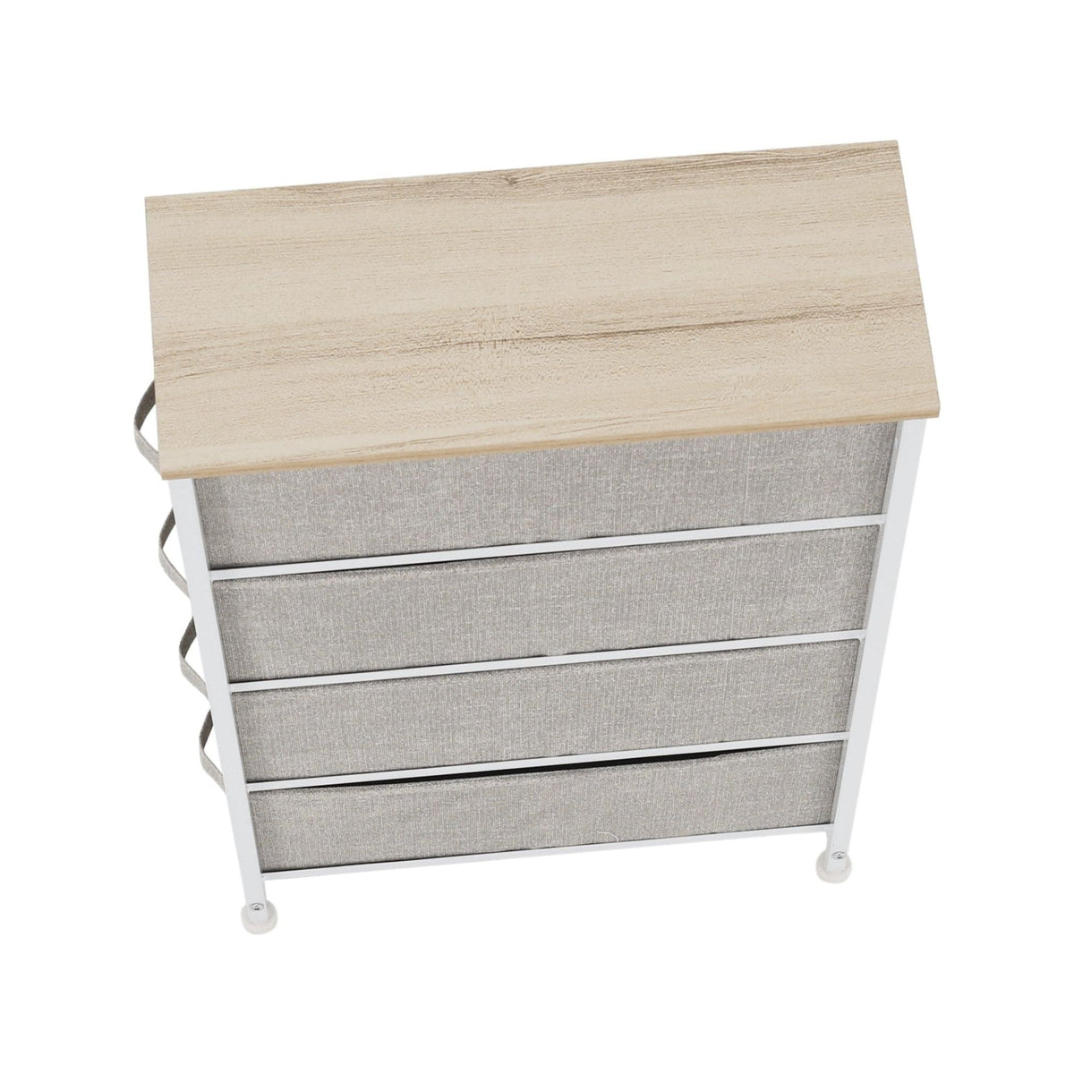 Comoda OFELIA TYP 2, alb/bej/gri, 48x20x76 cm