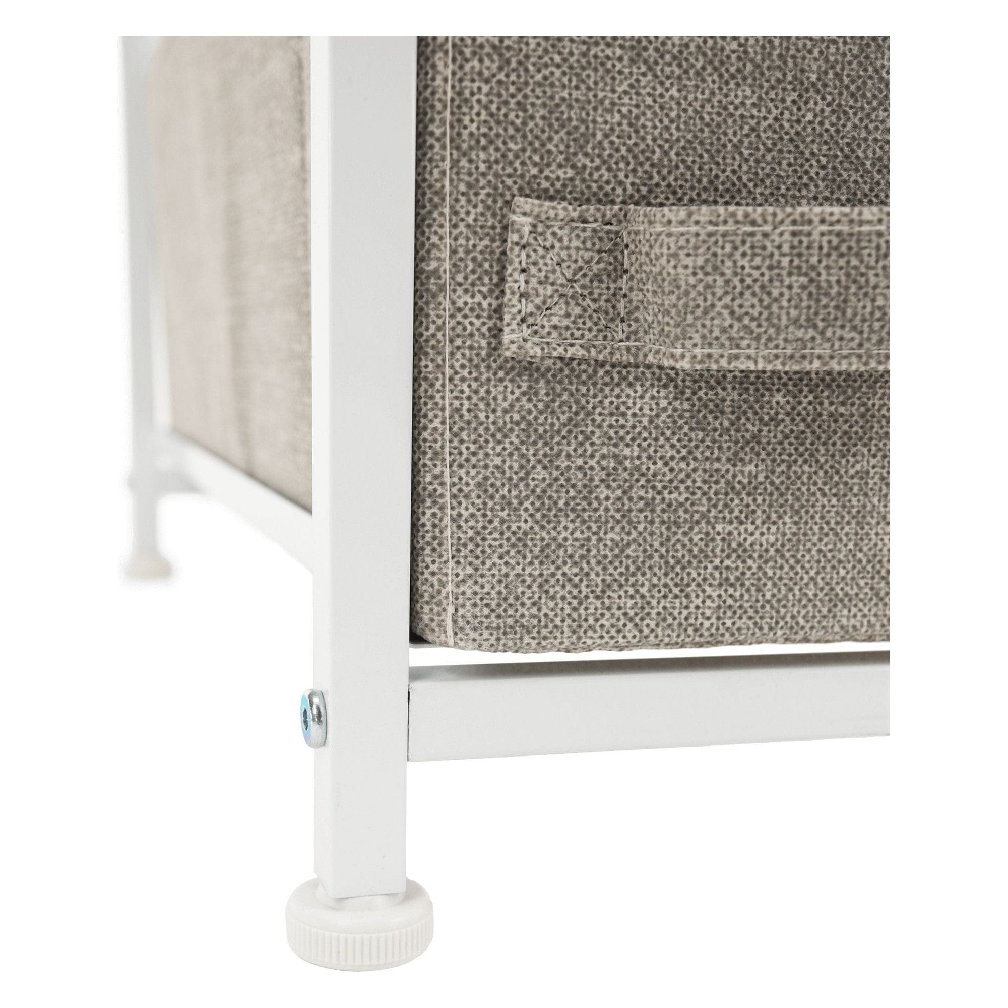 Comoda OFELIA TYP 2, alb/bej/gri, 48x20x76 cm