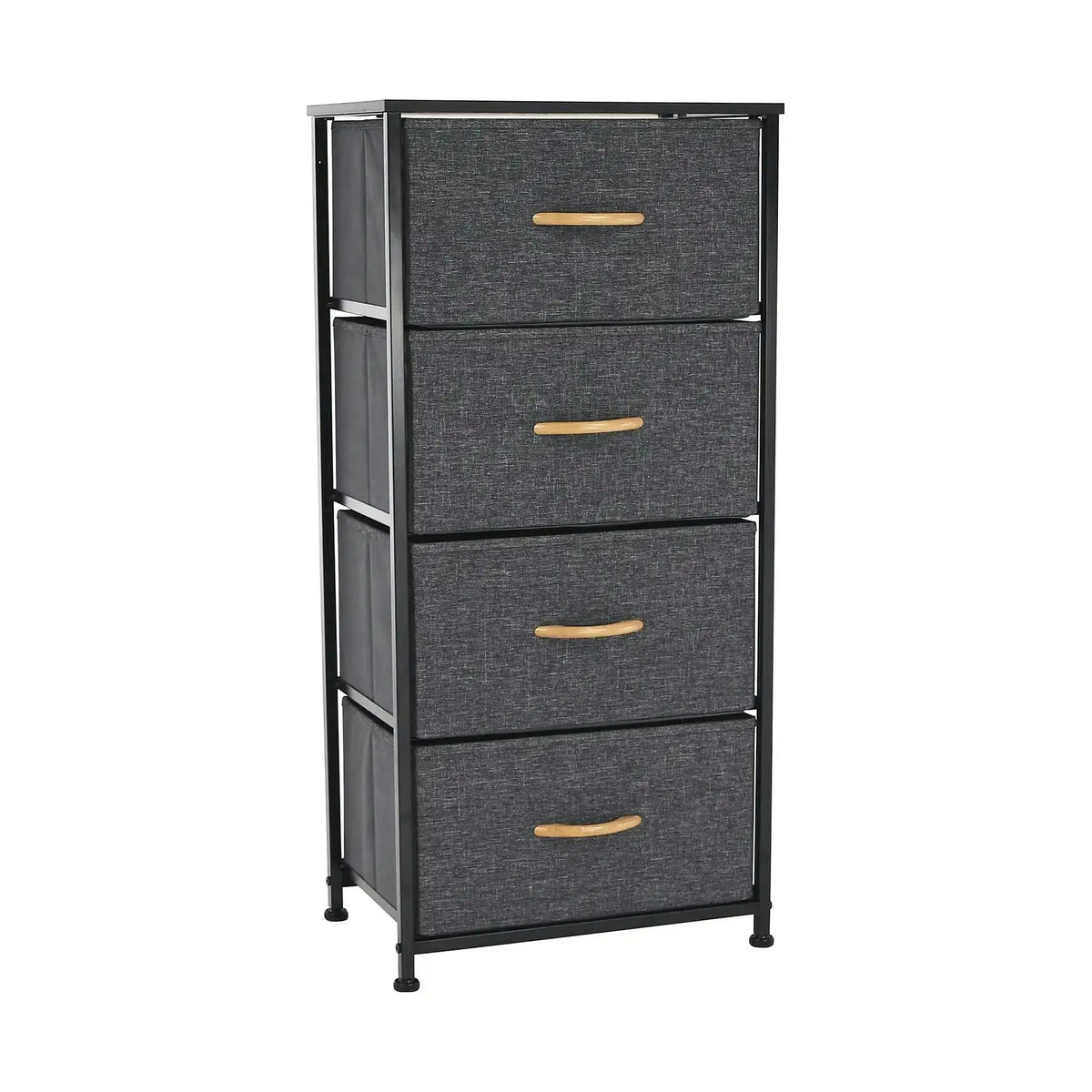 Comoda PALMERA TYP 2, negru/gri inchis, 45x30x95 cm