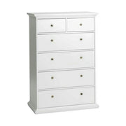 Comoda PARIS, 70306/76718, alb, PAL infoliat, 96x49x140 cm