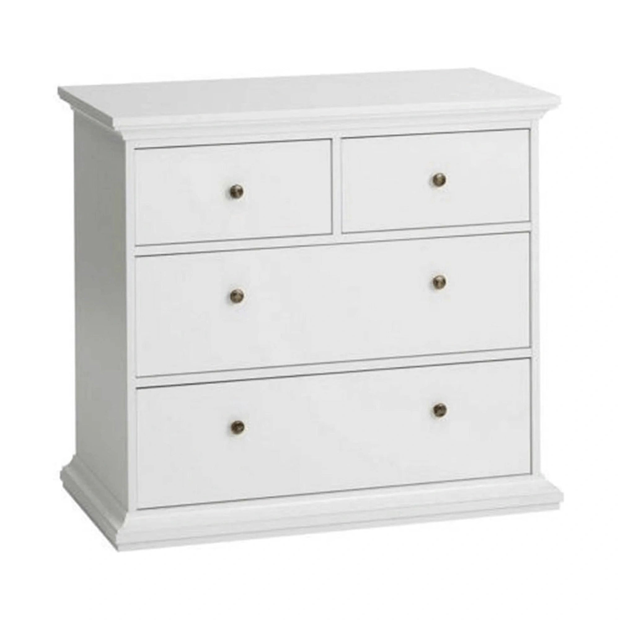 Comoda PARIS, alb, PAL infoliat, 96x49x87 cm