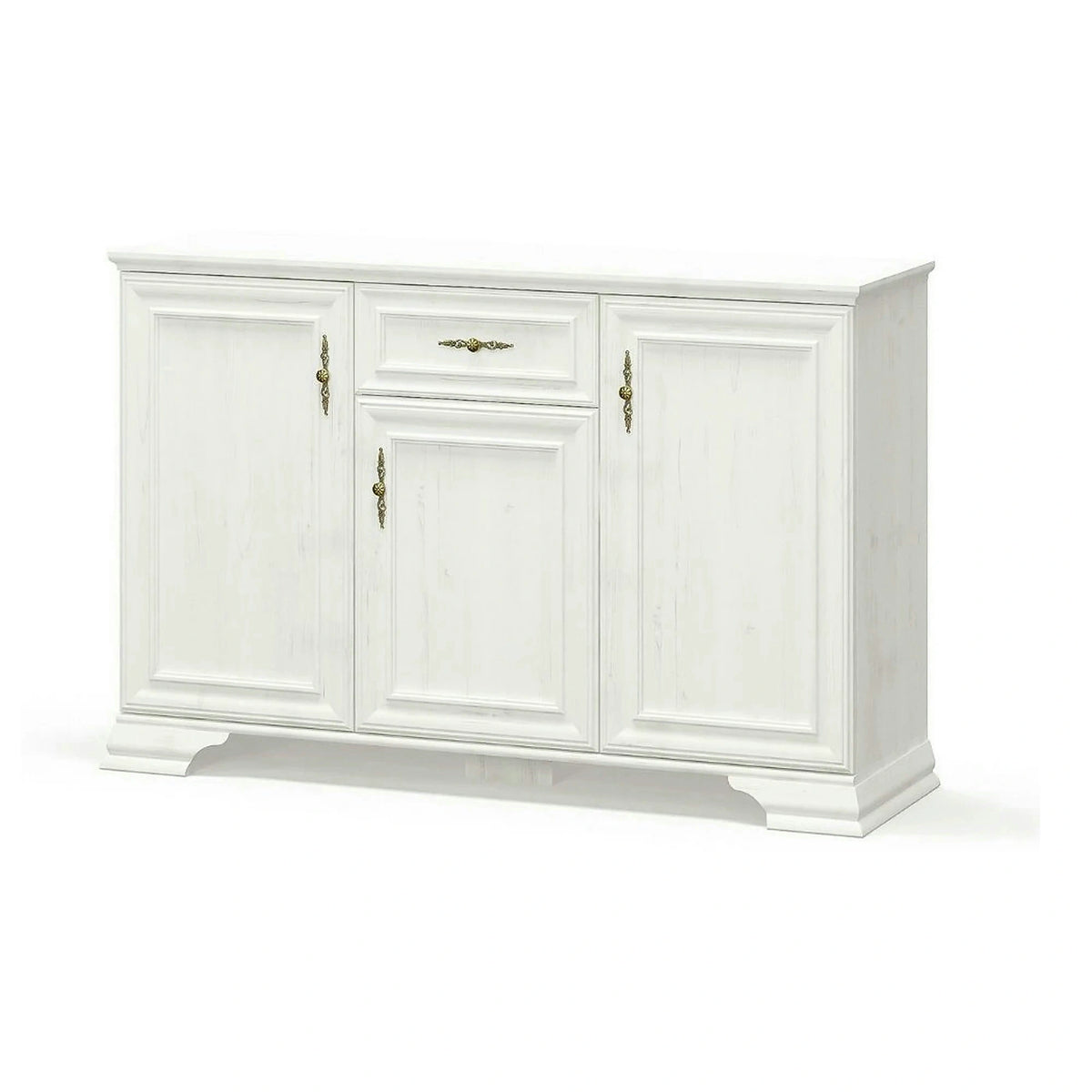 Comoda pin alb anderson IRYS, PAL laminat, 138x39x89 cm