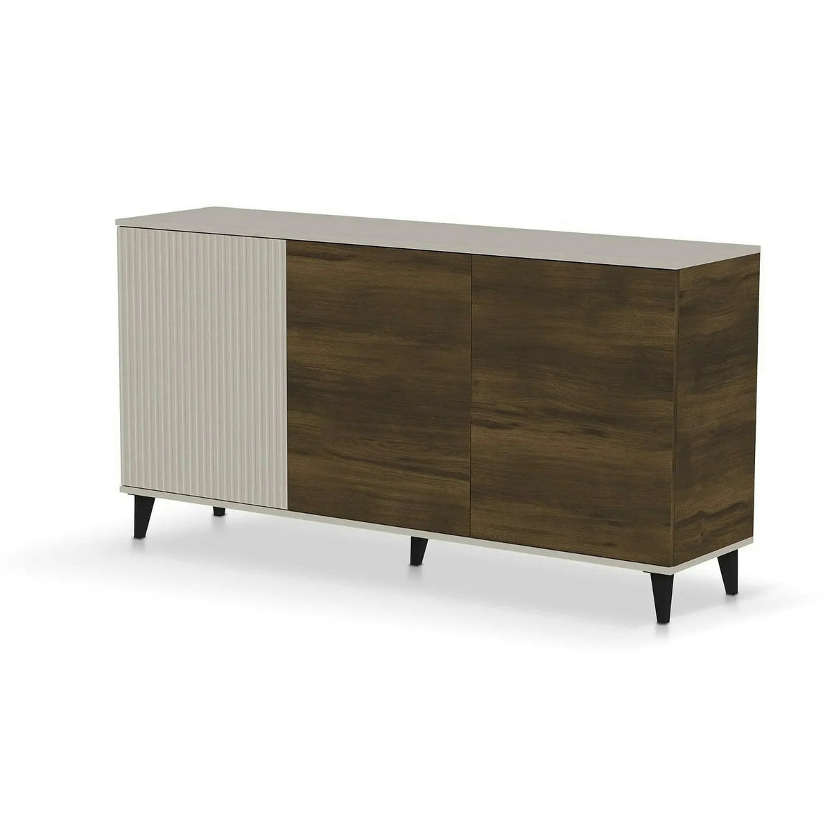Comoda RANDOM 2 KM-1, casmir/nuc, PAL furniruit, 160x40x82 cm