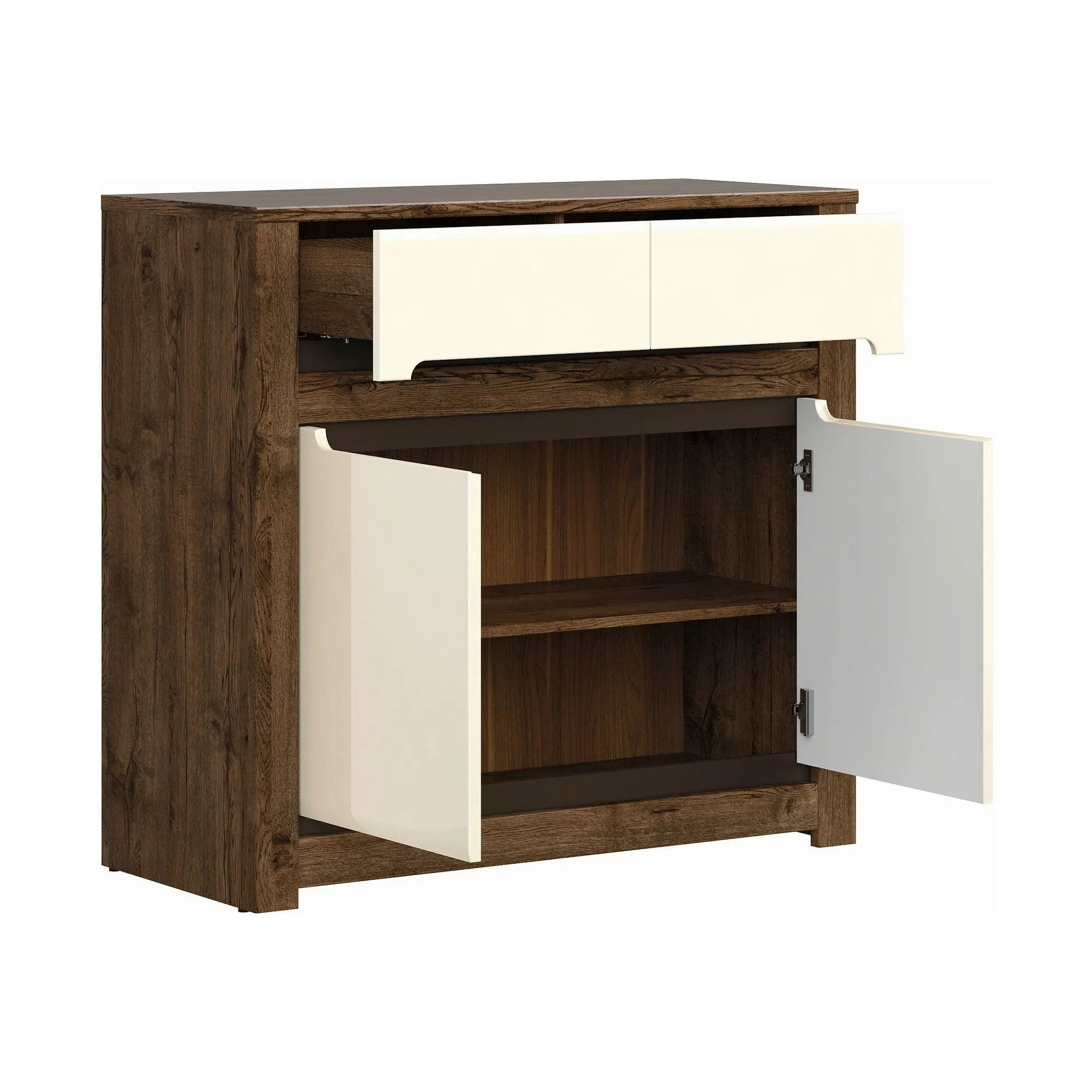 Comoda RUSO KOM2D2S, nuc/bej, PAL, 104x46x99 cm