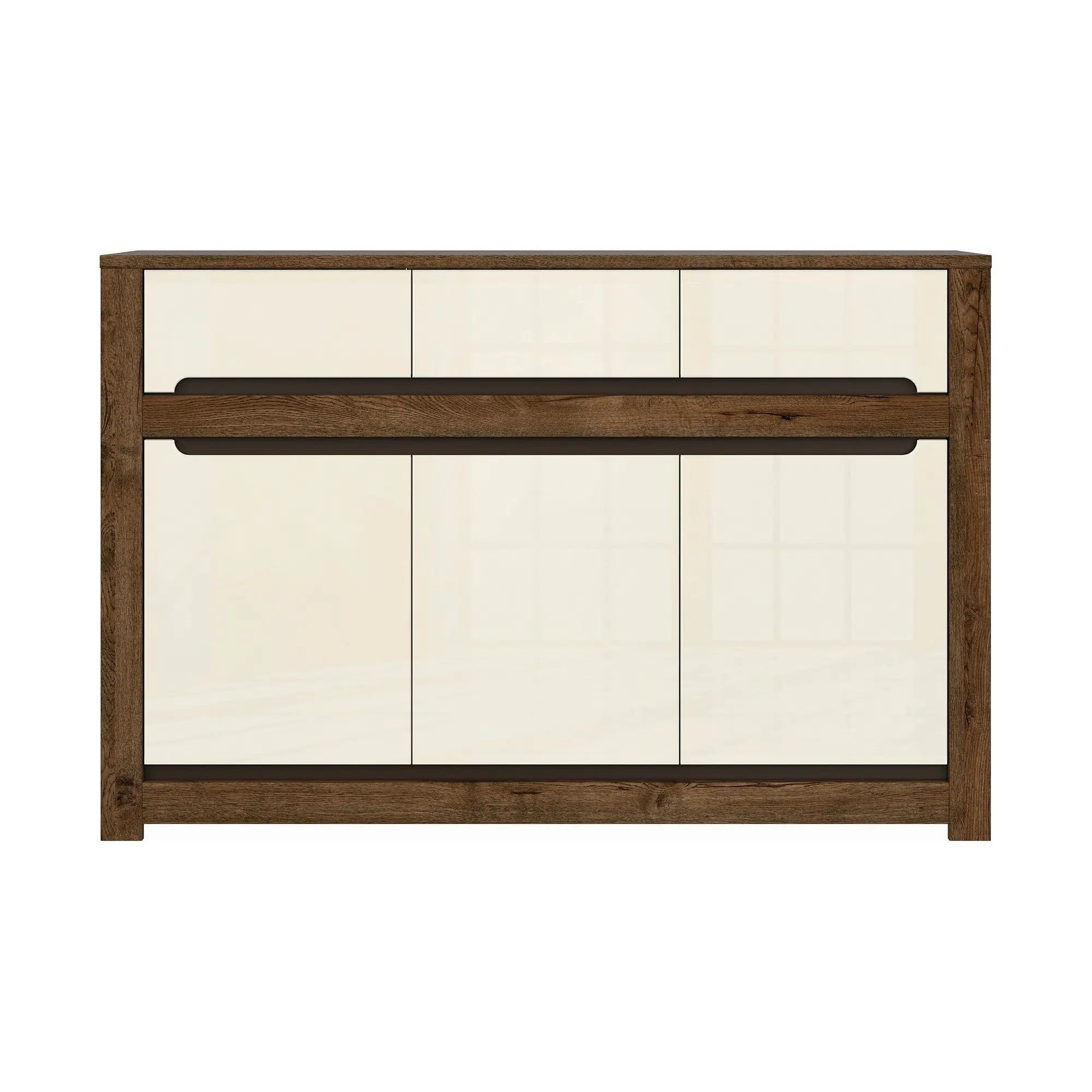 Comoda RUSO KOM3D3S, nuc/bej, PAL, 149x46x99 cm