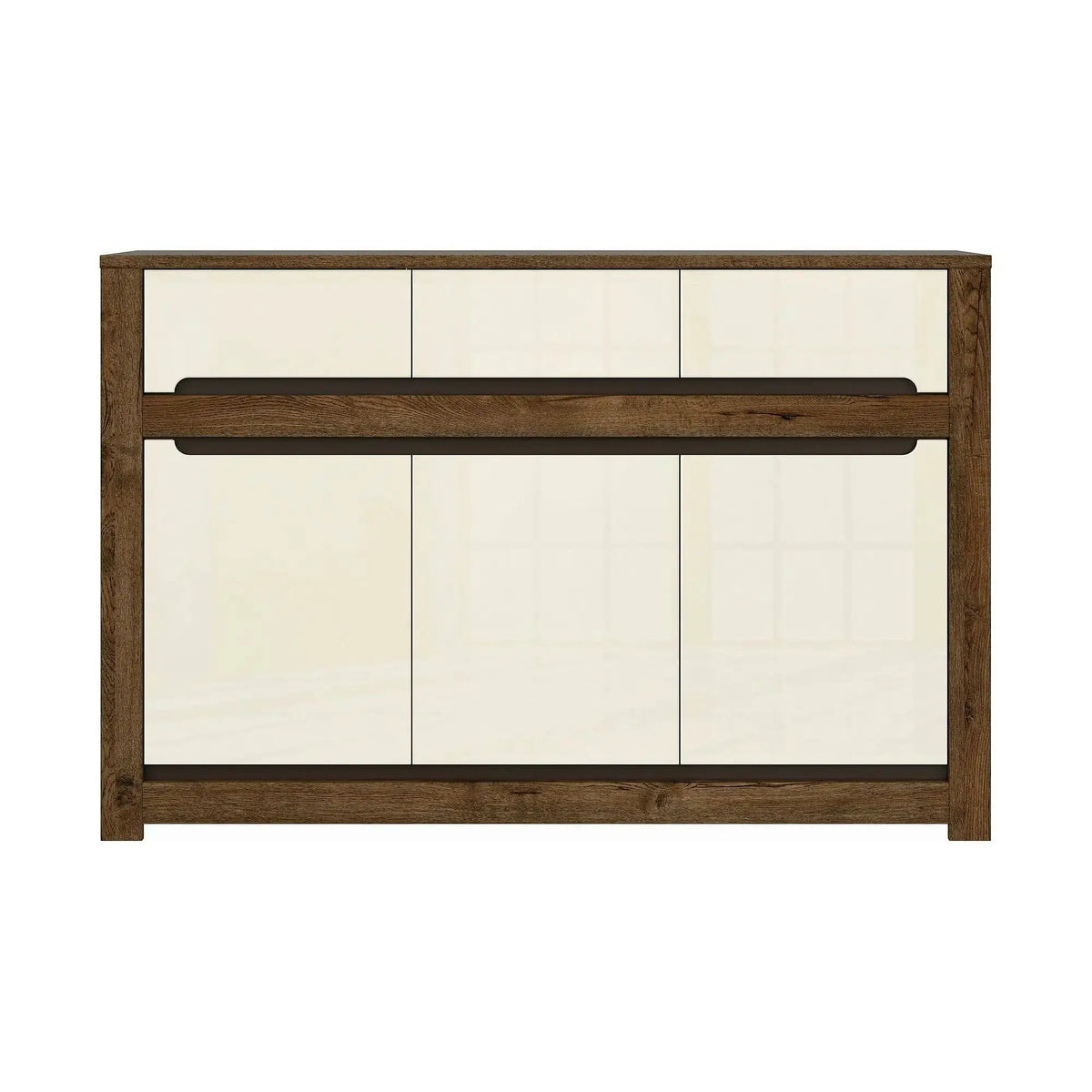 Comoda RUSO KOM3D3S, nuc/bej, PAL, 149x46x99 cm