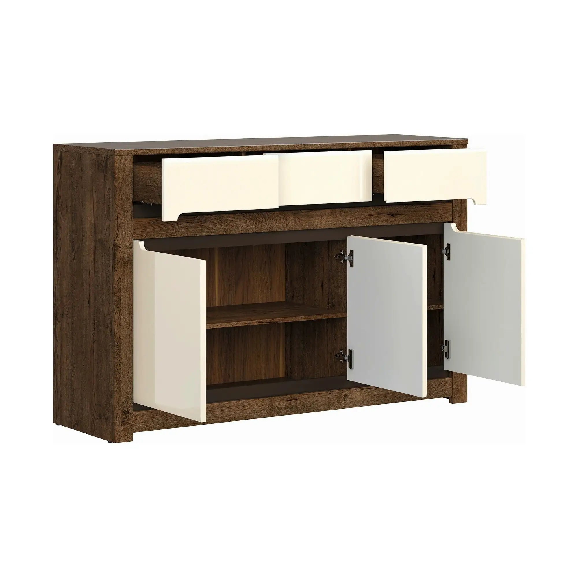 Comoda RUSO KOM3D3S, nuc/bej, PAL, 149x46x99 cm