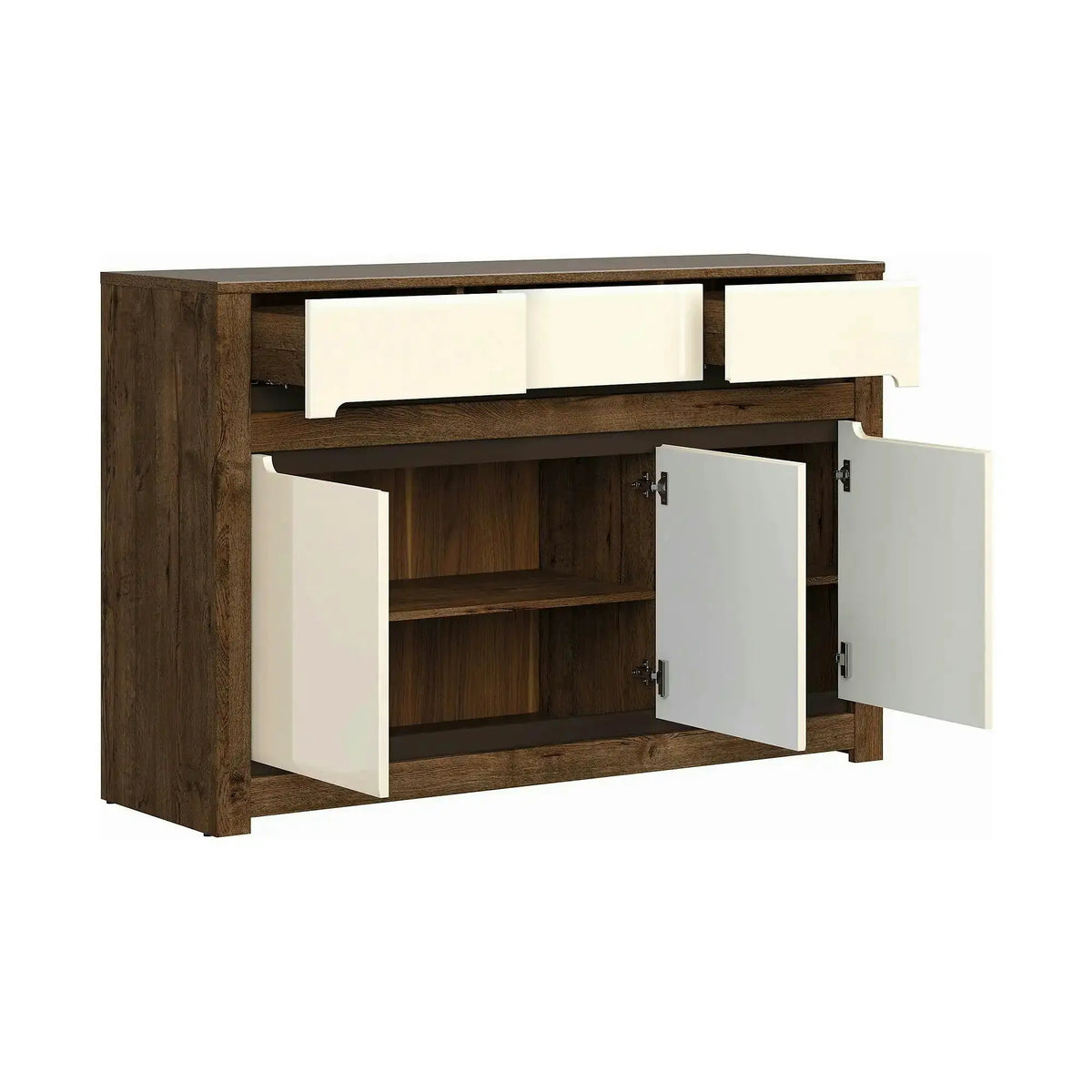 Comoda RUSO KOM3D3S, nuc/bej, PAL, 149x46x99 cm