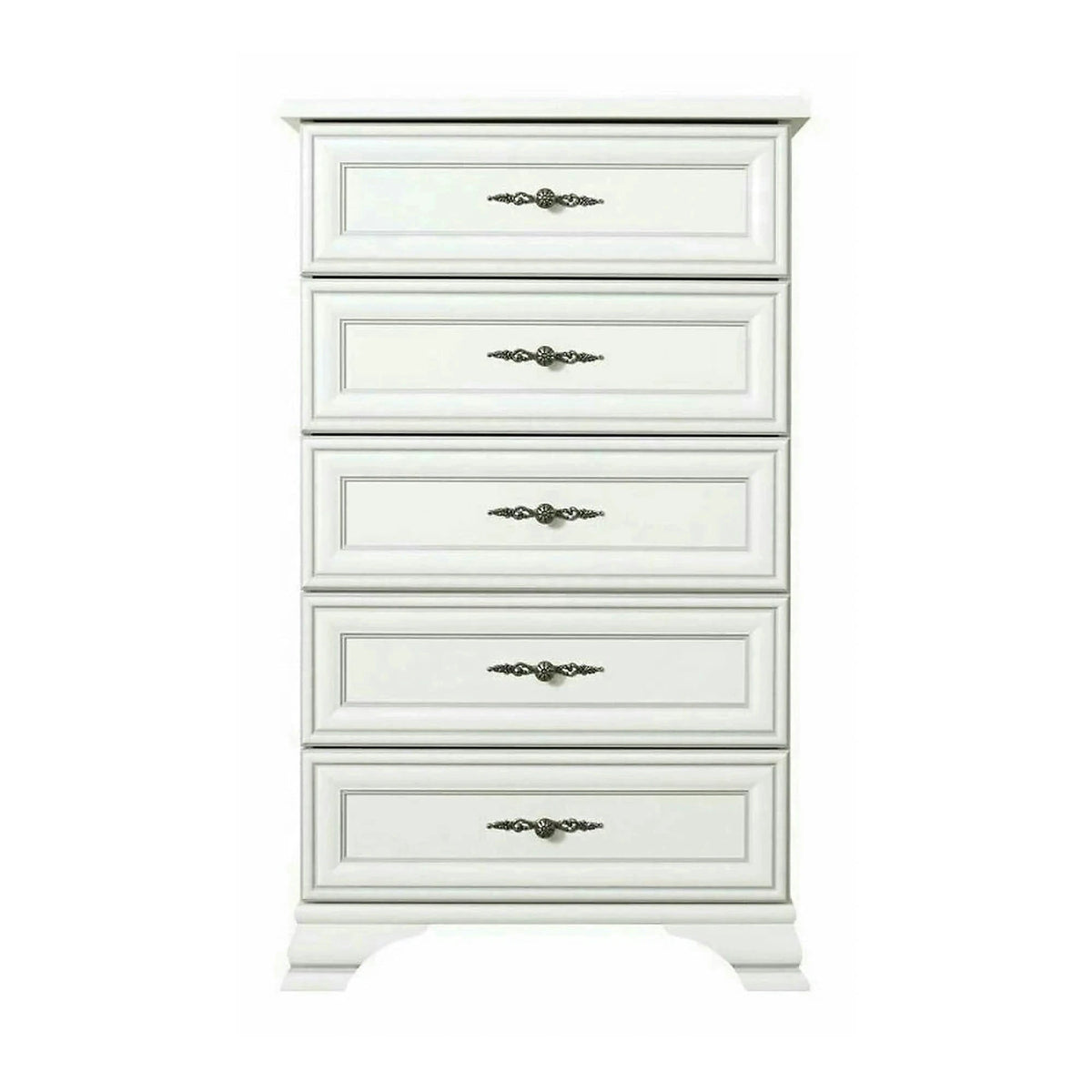 Comoda sertare alb IDENTO, PAL/MDF, 65x45x110 cm