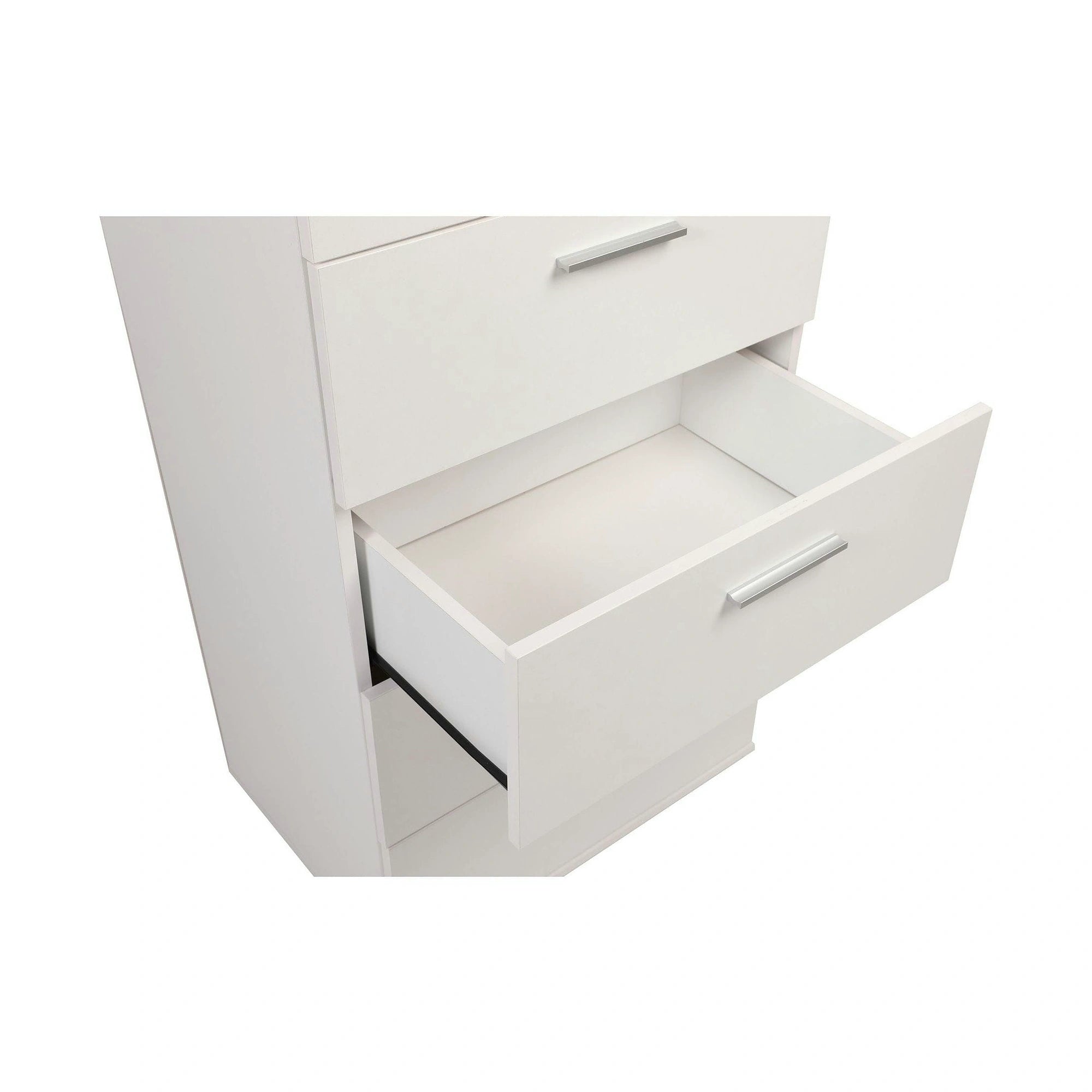 Comoda SFN-550-BB-1, alb, PAL melaminat, 60x44x108 cm