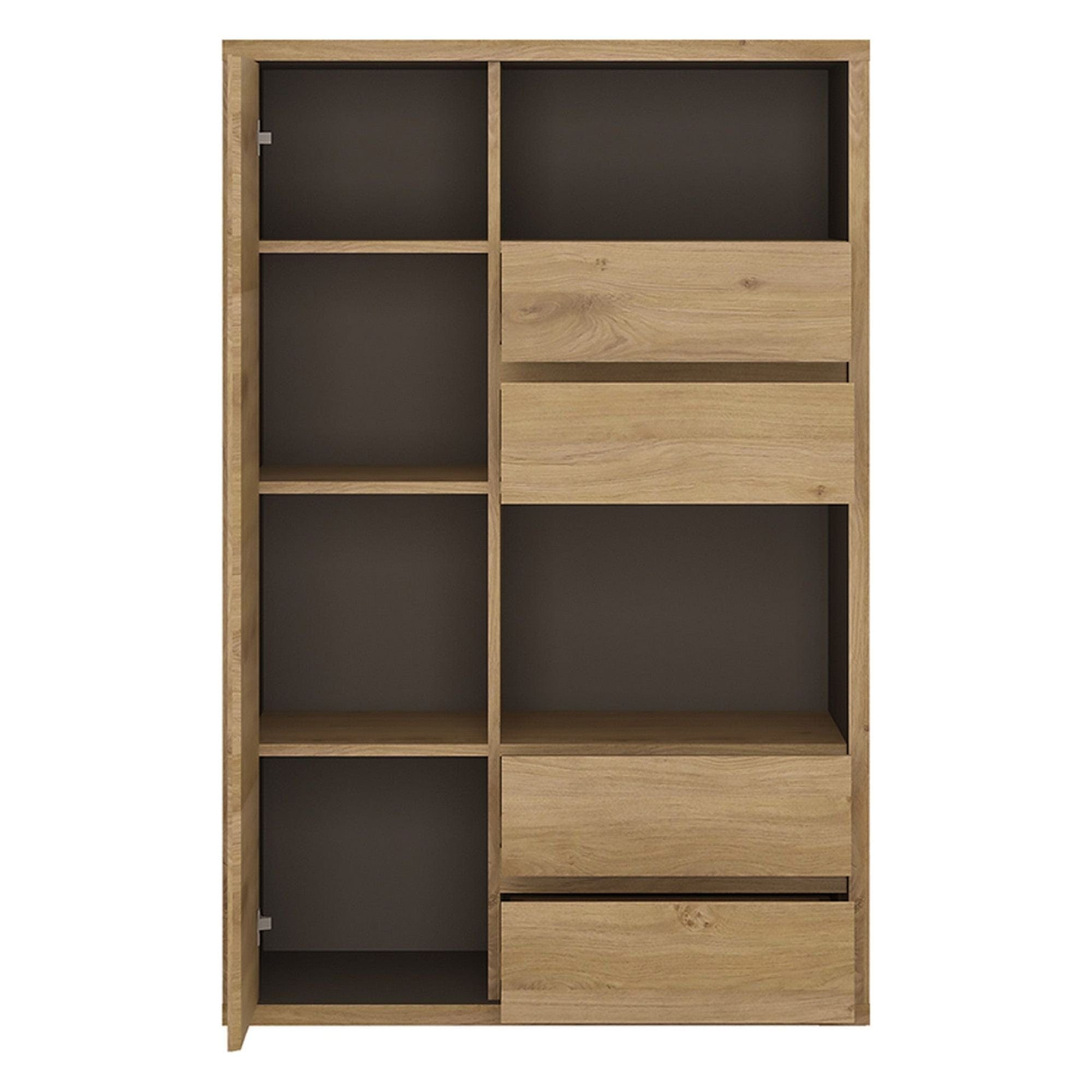 Comoda SHELDON TIP 31, stejar, PAL laminat, 86x40x132 cm