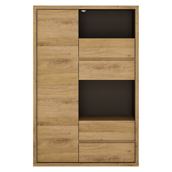 Comoda SHELDON TIP 31, stejar, PAL laminat, 86x40x132 cm