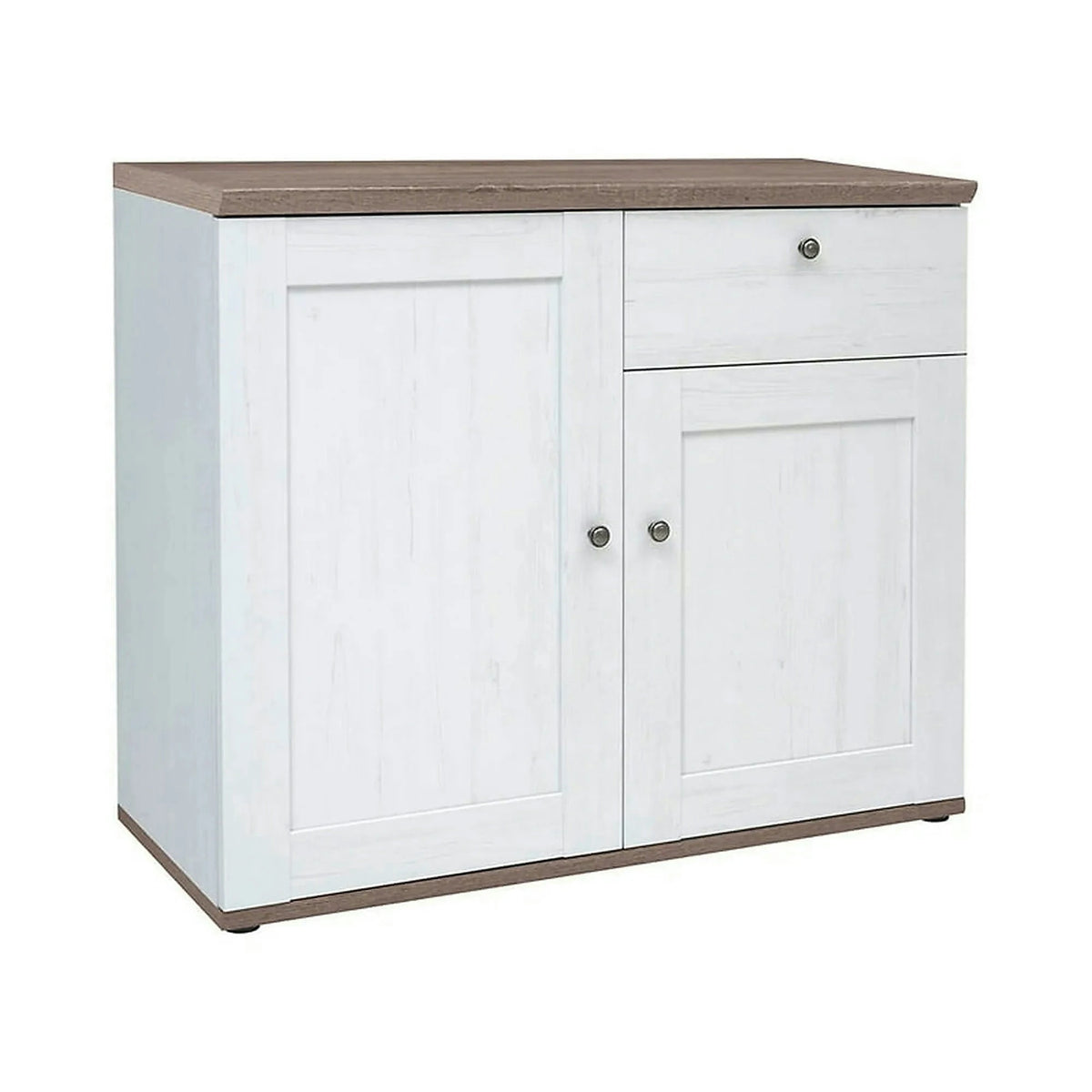 Comoda STOCKHOLM, alb andersen/stejar sonoma, PAL, 103x43x88 cm