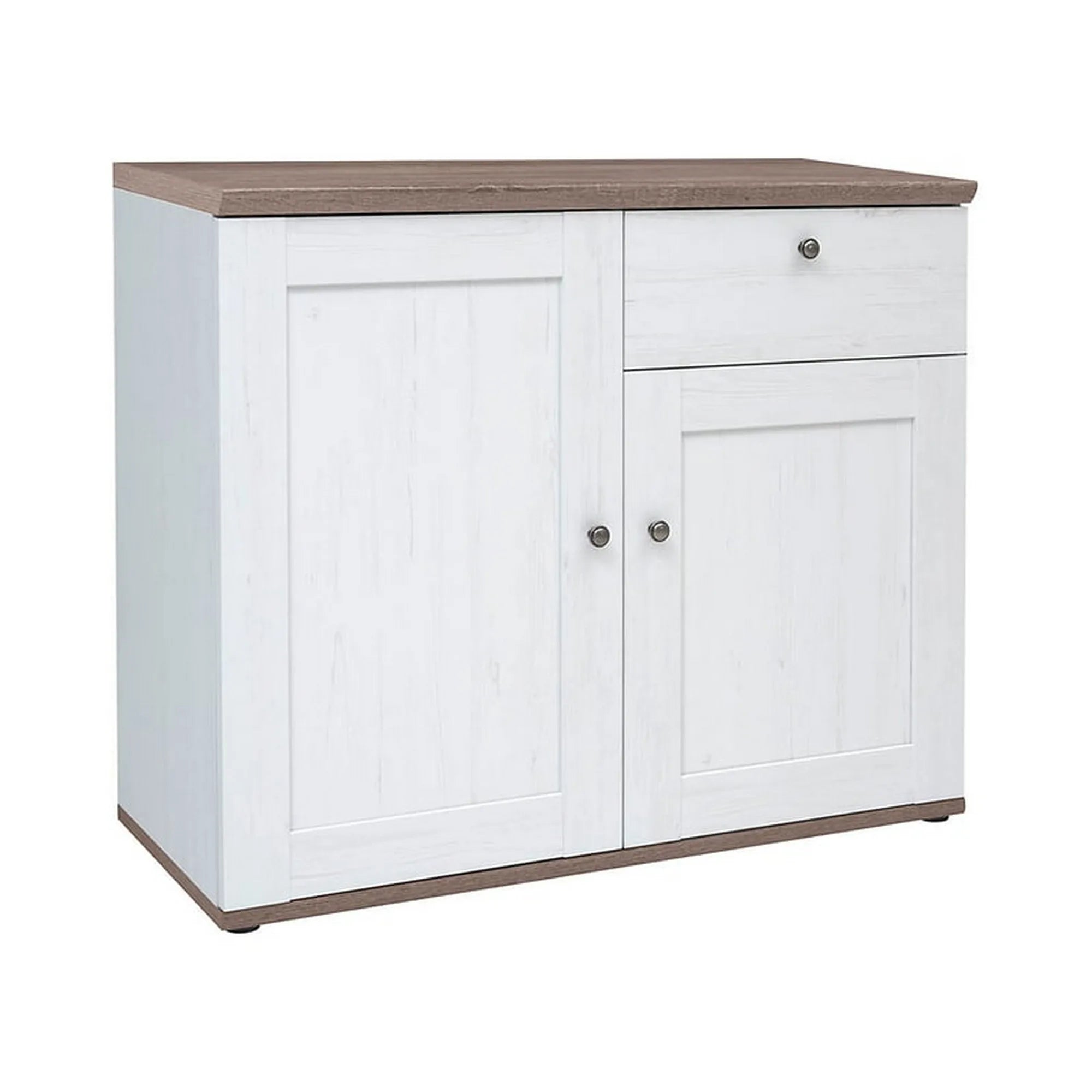 Comoda STOCKHOLM, alb andersen/stejar sonoma, PAL, 103x43x88 cm