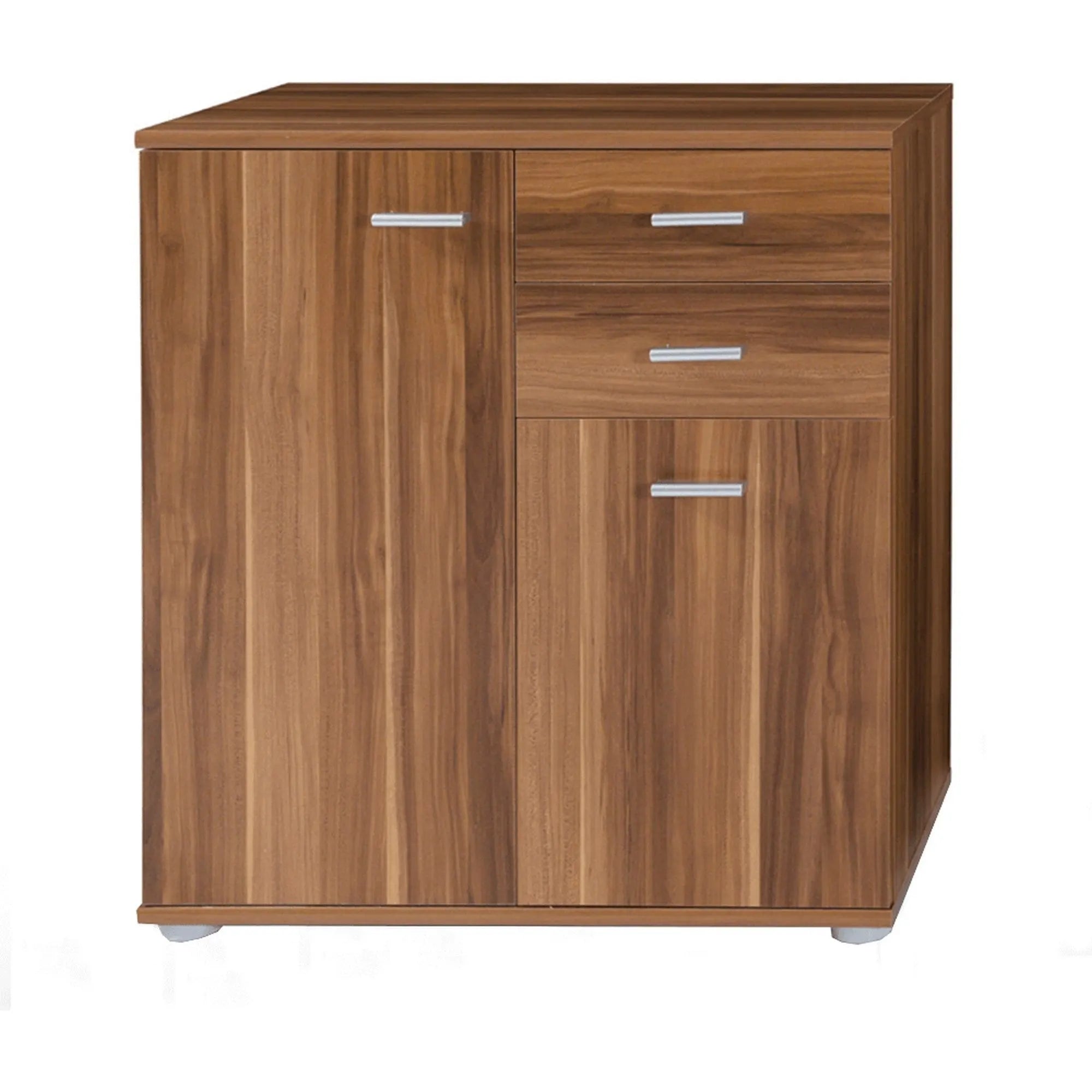 Comoda TAMPA 2-2T2S, prun, PAL melaminat, 71x35x75 cm