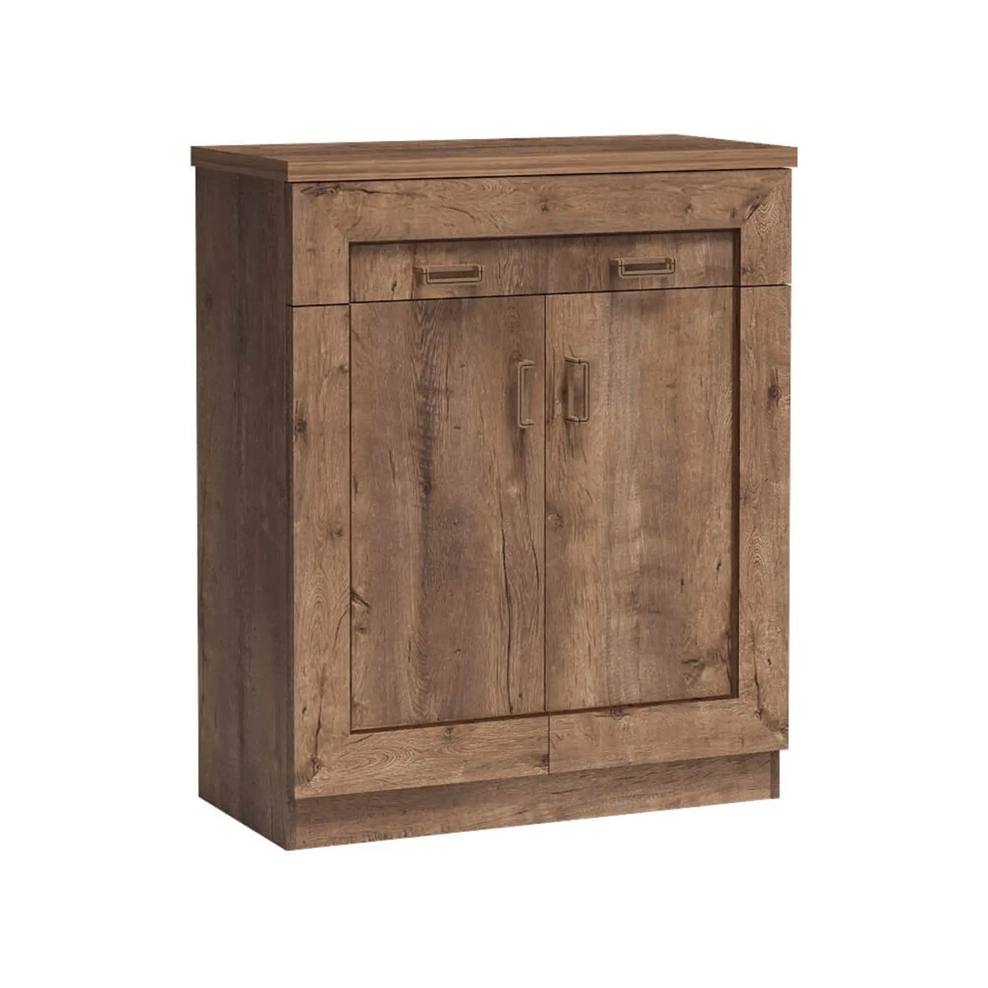 Comoda TEDY TYP T2, stejar lefkas, PAL melaminat, 90x44x110 cm