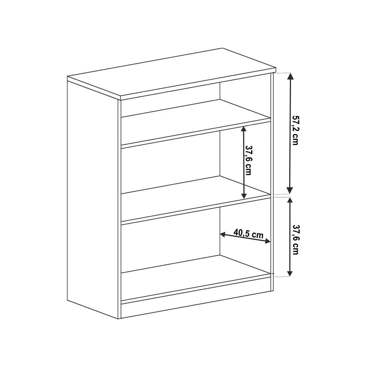 Comoda TEDY TYP T2, stejar lefkas, PAL melaminat, 90x44x110 cm