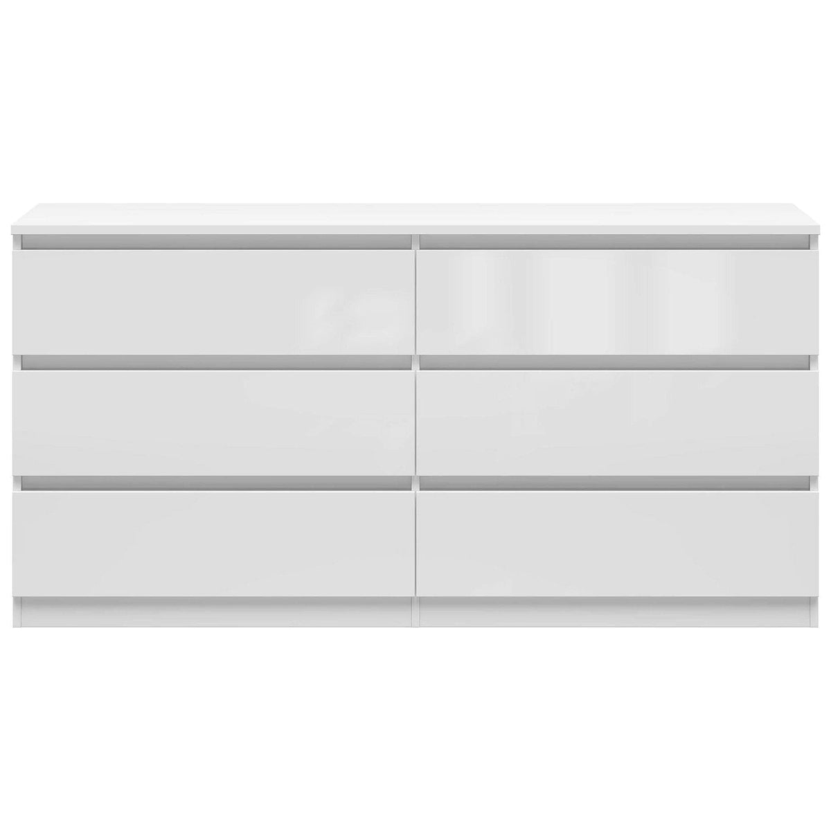 Comoda TETRIX, alb lucios, PAL, 150x45x76 cm