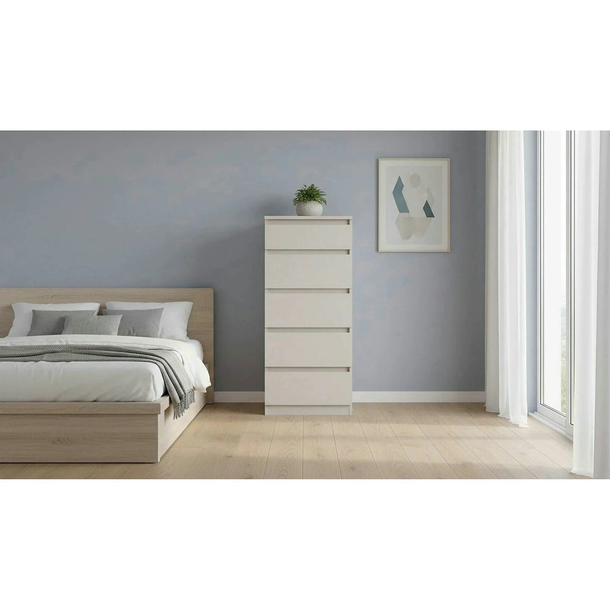 Comoda TETRIX, casmir, PAL, 50x45x115 cm