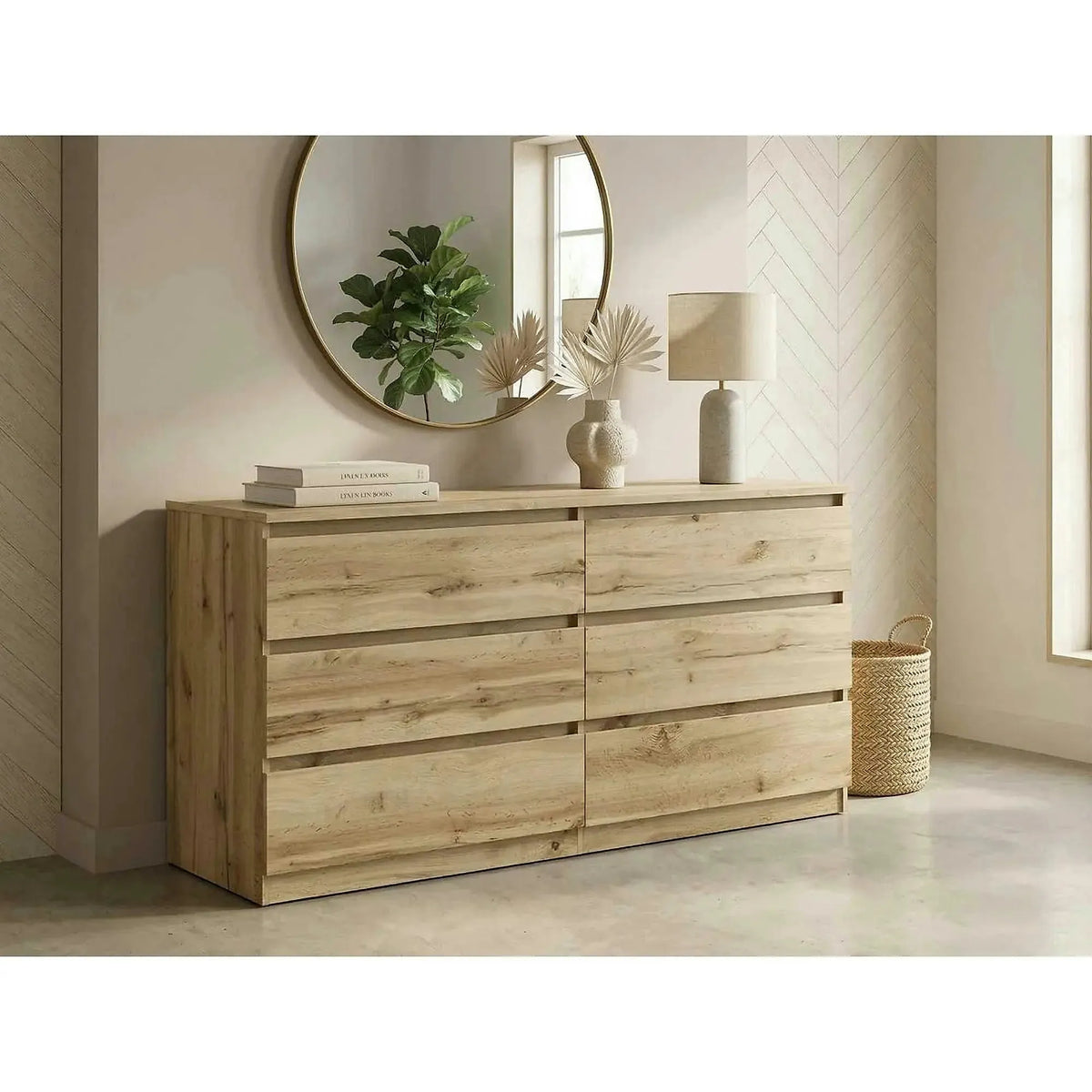 Comoda TETRIX, stejar wotan, PAL, 150x45x76 cm