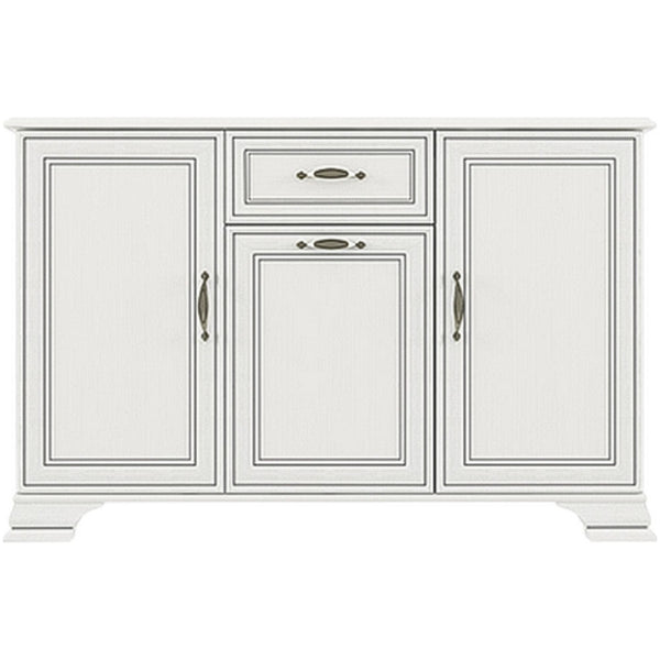 Comoda TIFFANY, alb vintage, PAL, 139x37x90 cm