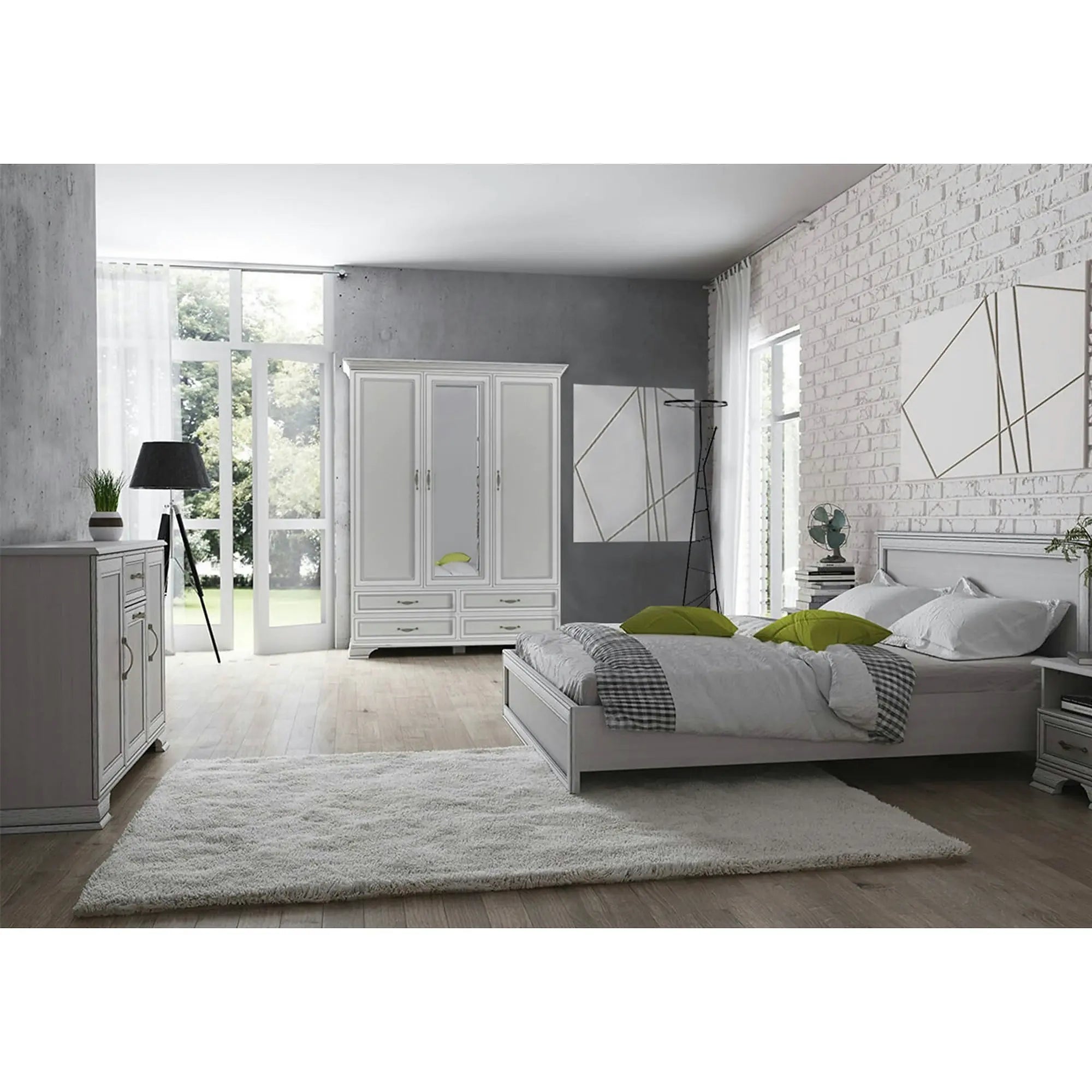 Comoda TIFFANY II, grej, PAL, 139x37x90 cm