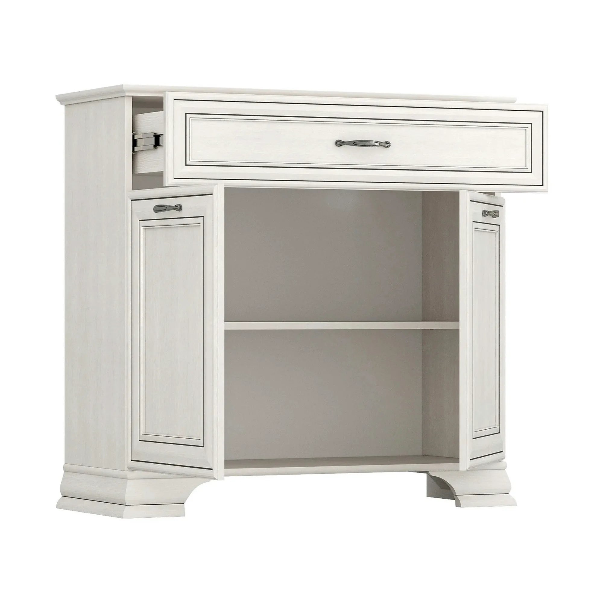 Comoda TIFFANY II, grej, PAL laminat, 94x37x90 cm