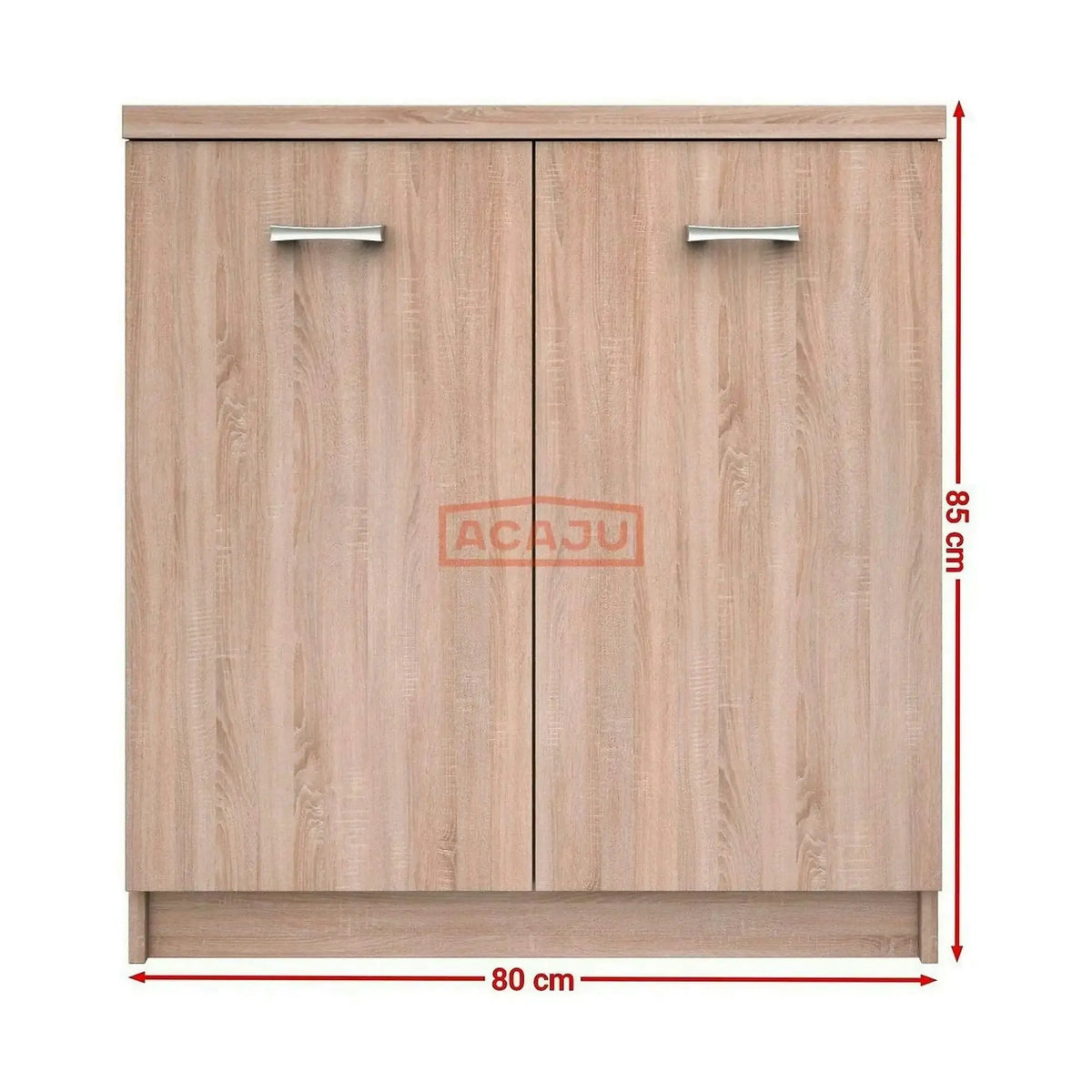 Comoda TOP MIX, stejar sonoma, PAL laminat, cu 2 usi, 80x33x85 cm