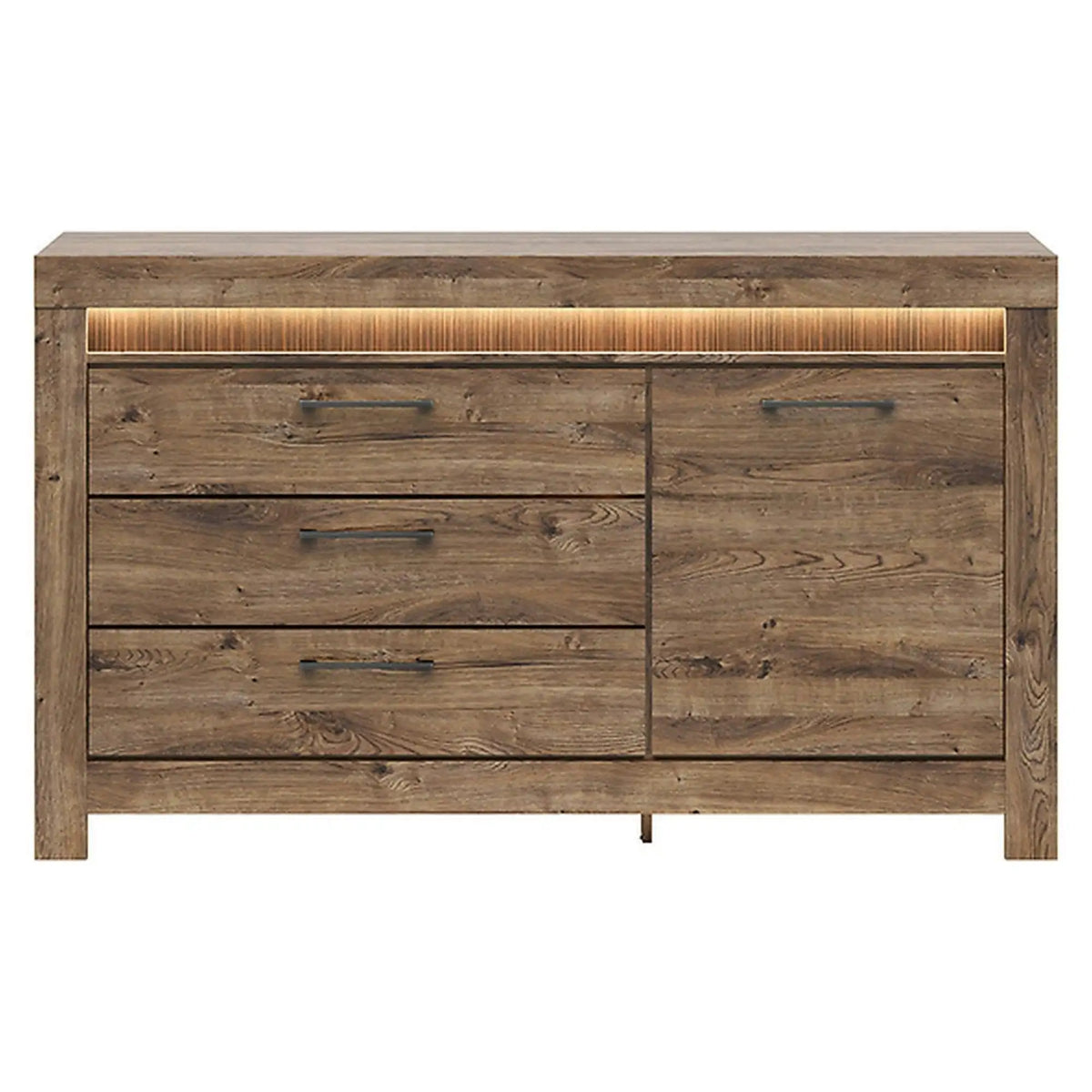 Comoda TORIN, stejar, 157x45x93 cm