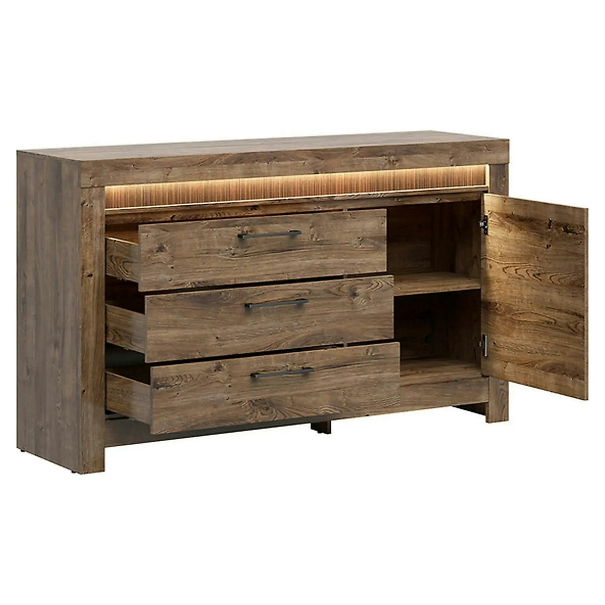 Comoda TORIN, stejar, 157x45x93 cm
