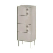 Comoda TRESSE, bej, PAL laminat, 50x40x125 cm
