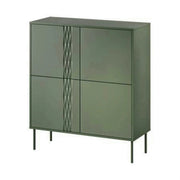 Comoda TRESSE, verde, PAL laminat, 100x40x110 cm