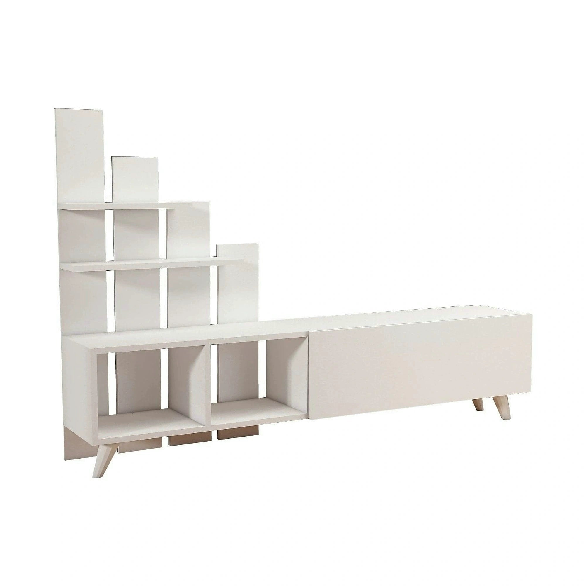 Comoda TV 505CRL1909, alb, PAL, 160x33x115 cm