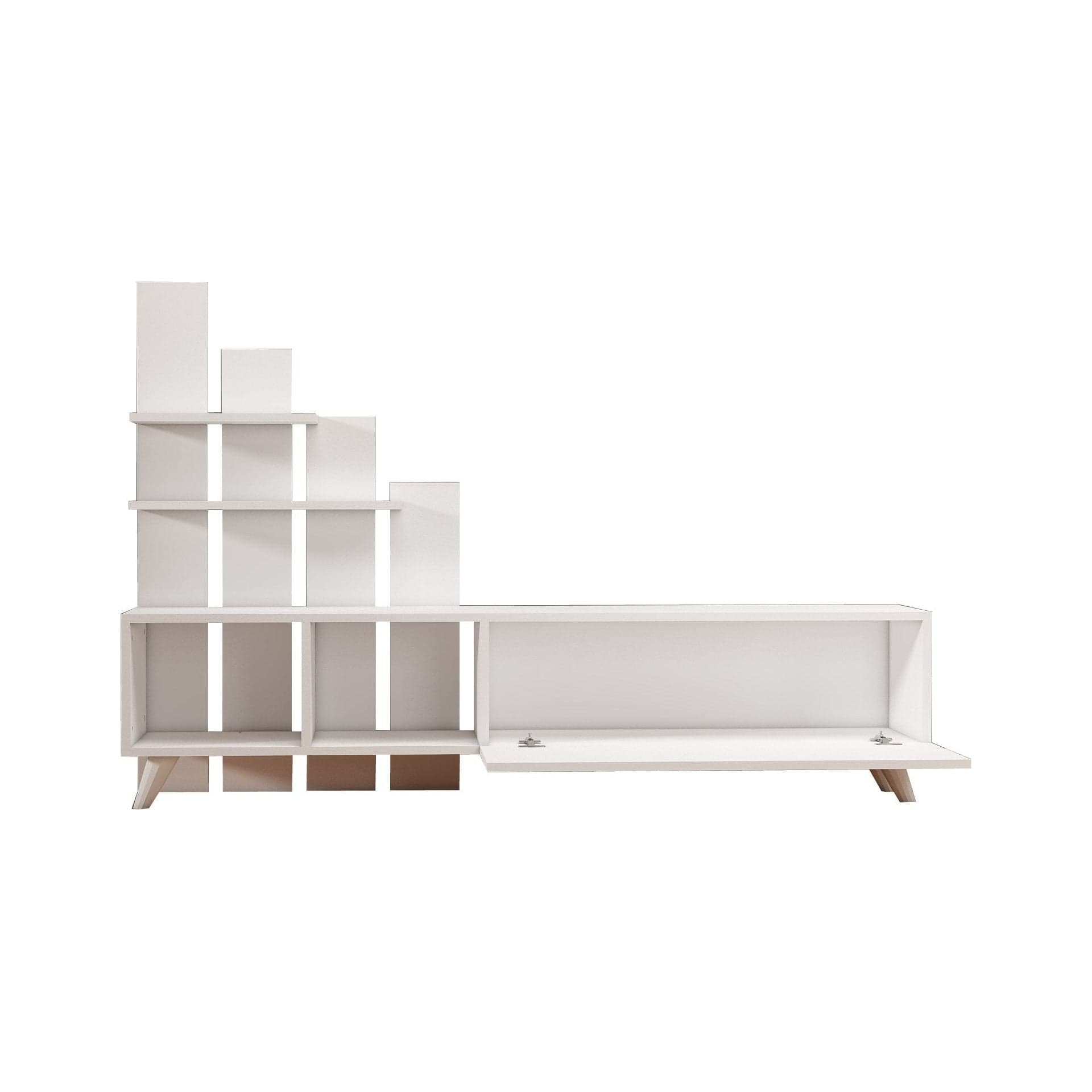 Comoda TV 505CRL1909, alb, PAL, 160x33x115 cm