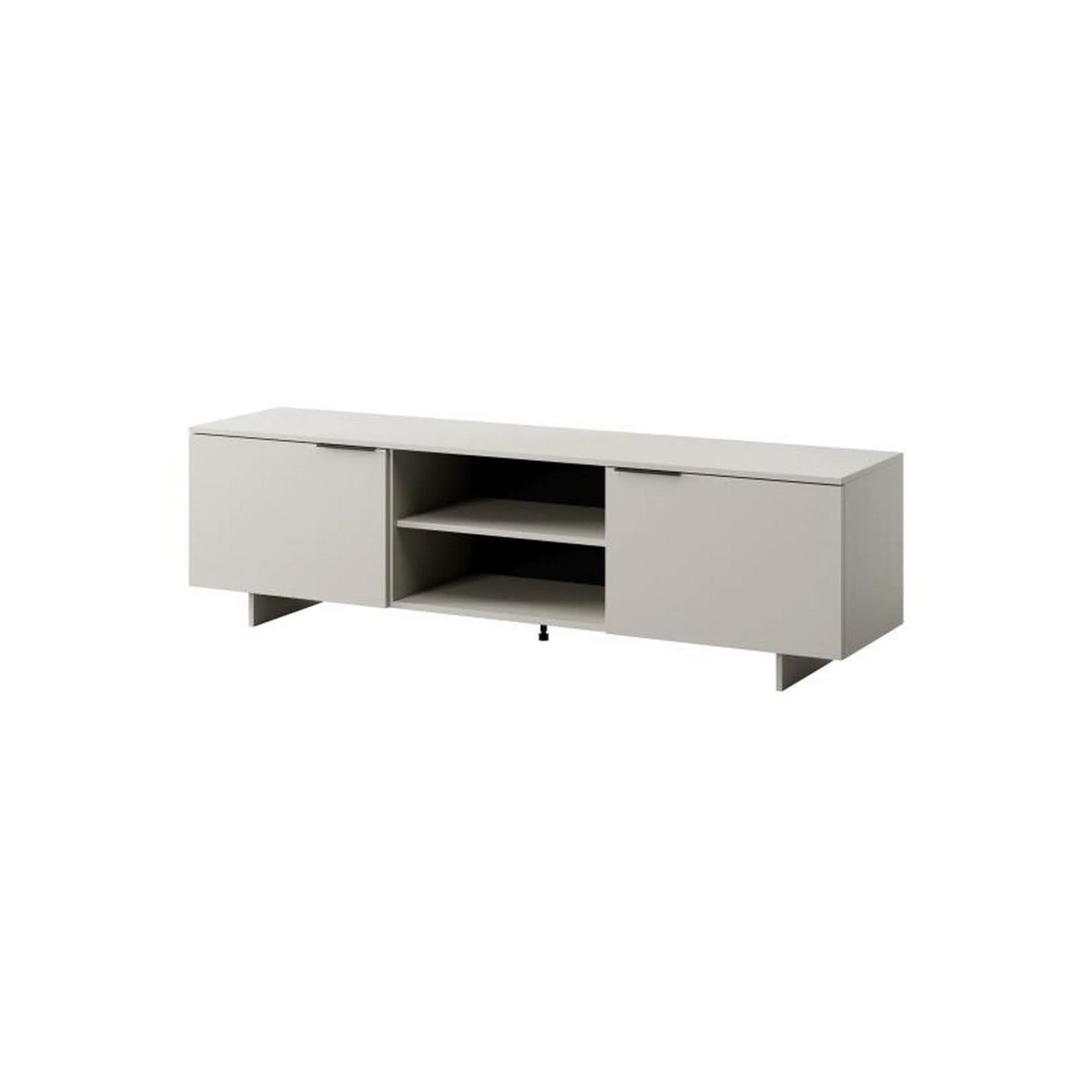 Comoda TV ALMA, casmir, PAL laminat, cu 2 usi, 180x42x55 cm