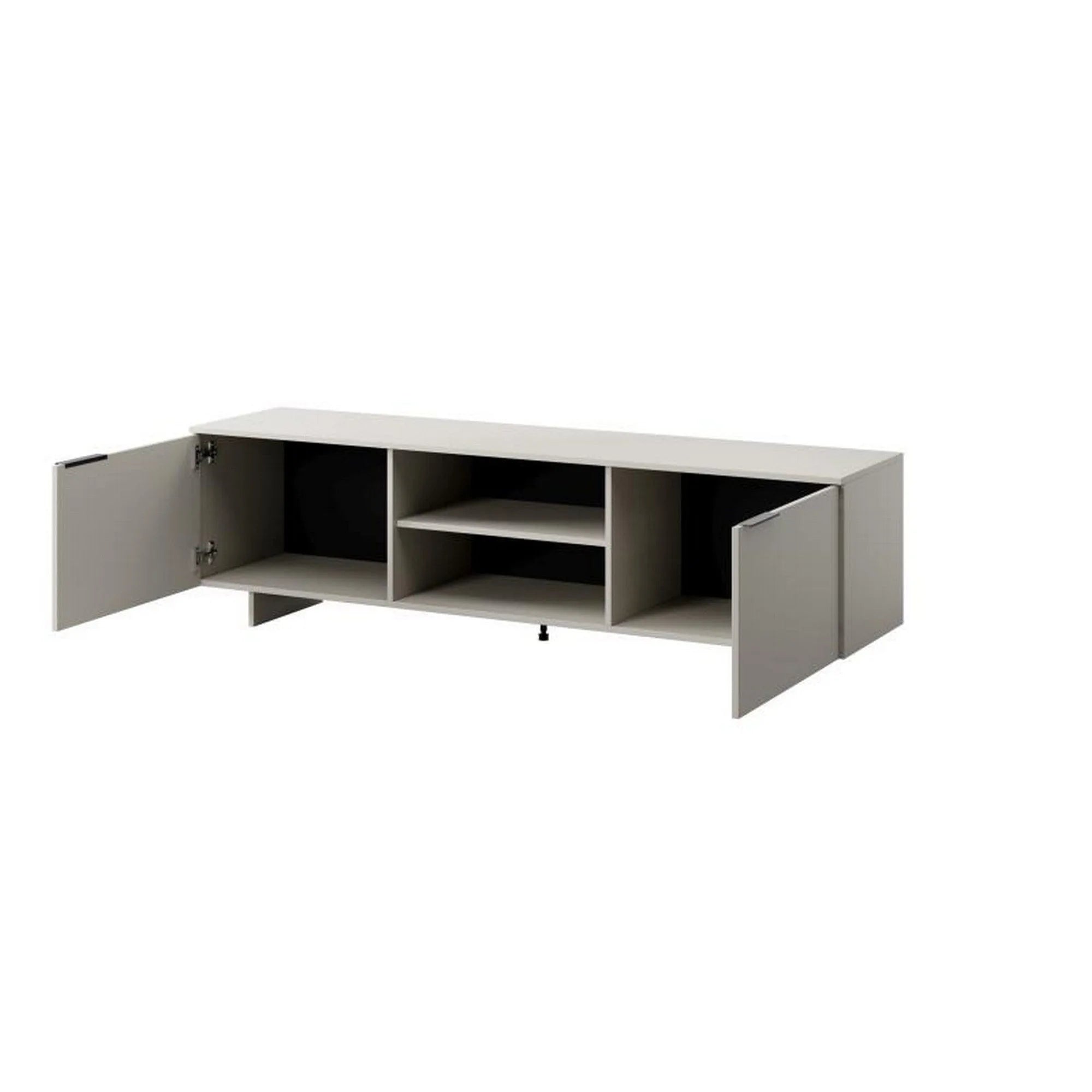 Comoda TV ALMA, casmir, PAL laminat, cu 2 usi, 180x42x55 cm