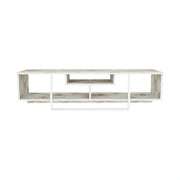 Comoda TV ASAL 150, alb/bej, PAL melaminat, 150x35x40 cm