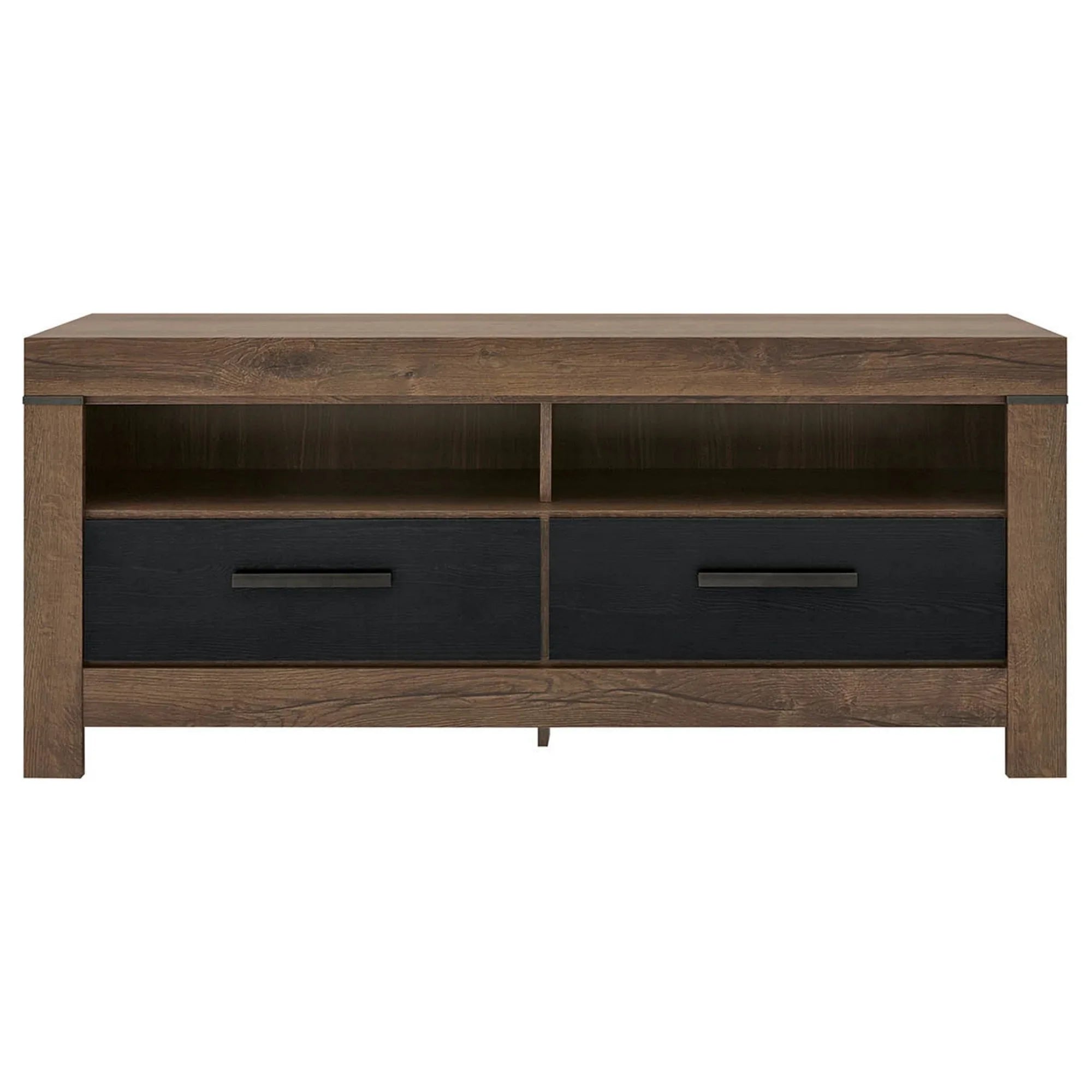 Comoda TV BALIN, stejar/negru, PAL, 140x45x61 cm