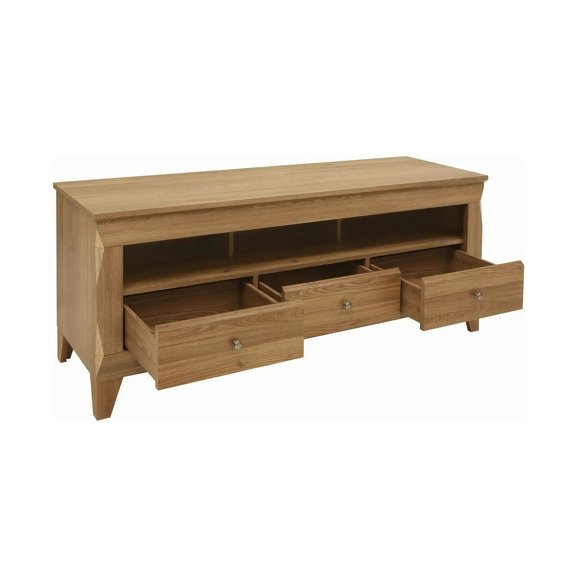 Comoda TV BERGEN RTV3S, stejar auriu, PAL, 156x47x64 cm