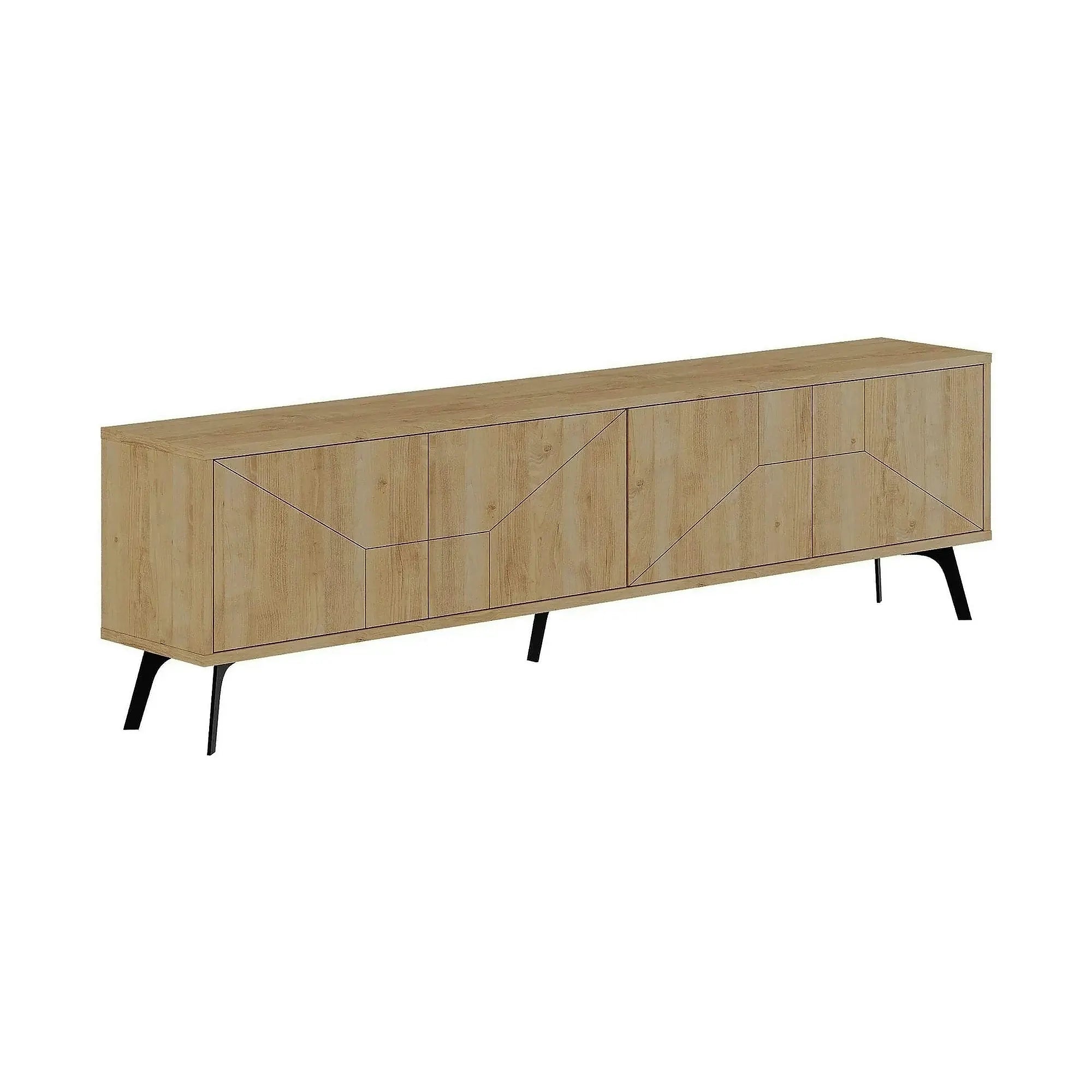 Comoda TV DUNE, stejar, PAL melaminat, 180x30x50 cm