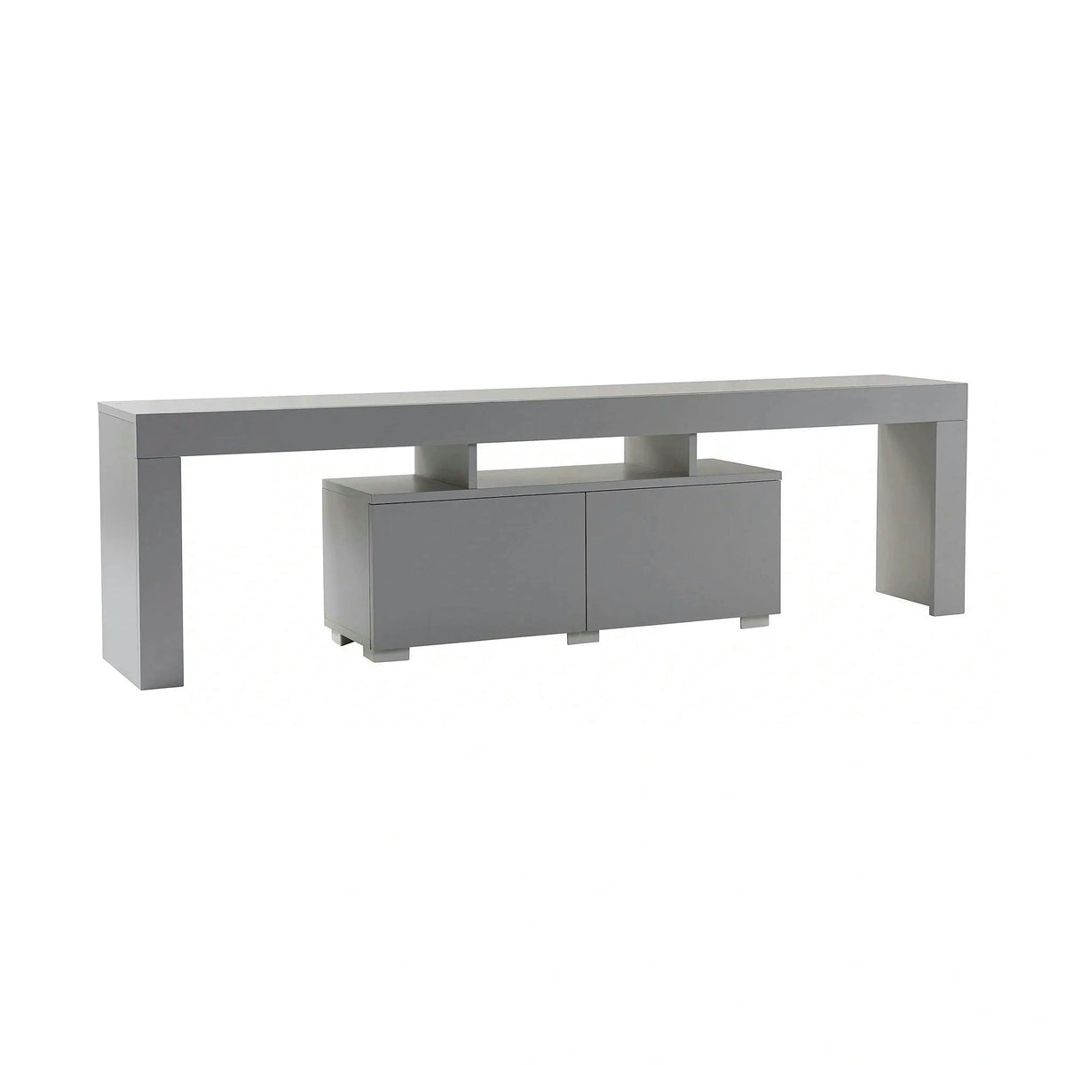 Comoda TV ENCLAVE, gri, PAL, 180x32x50 cm