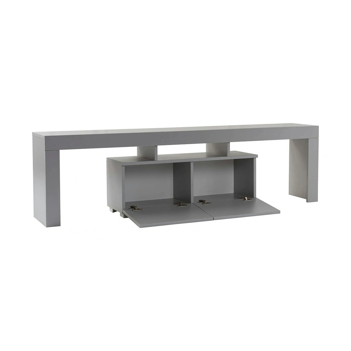 Comoda TV ENCLAVE, gri, PAL, 180x32x50 cm