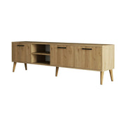 Comoda TV EXXEN-1587, stejar, PAL melaminat, 180x35x53 cm