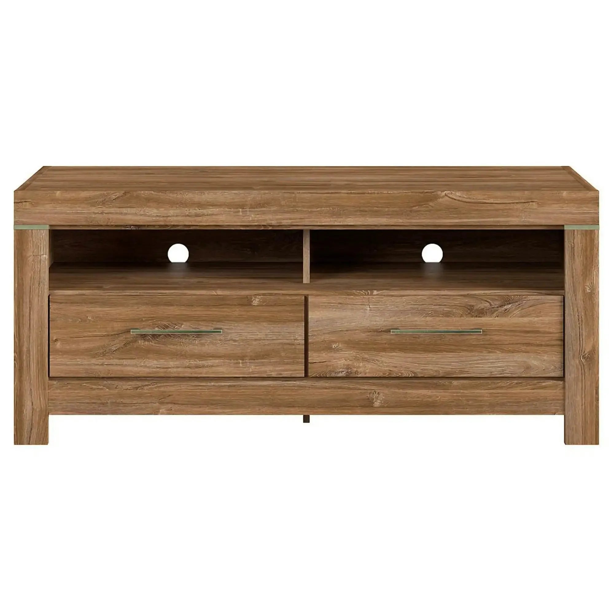Comoda TV GENT, stejar, PAL, cu iluminare LED, 139x54x60 cm