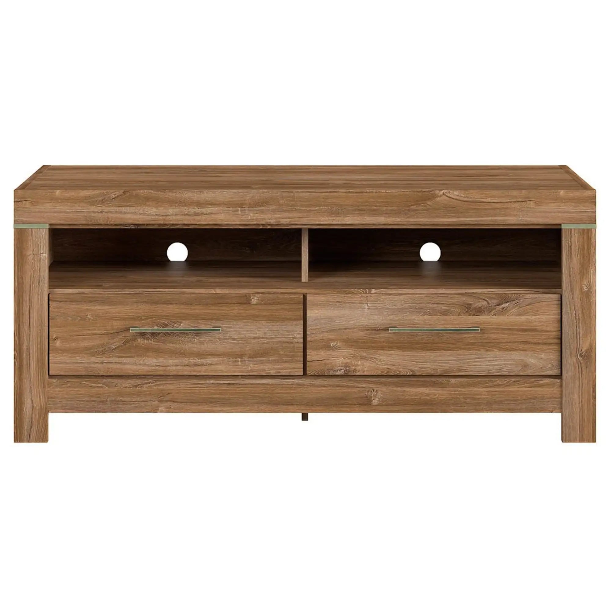 Comoda TV GENT, stejar, PAL, cu iluminare LED, 139x54x60 cm