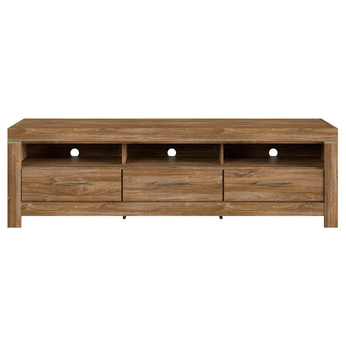 Comoda TV GENT, stejar, PAL, cu iluminare LED, 200x54x60 cm