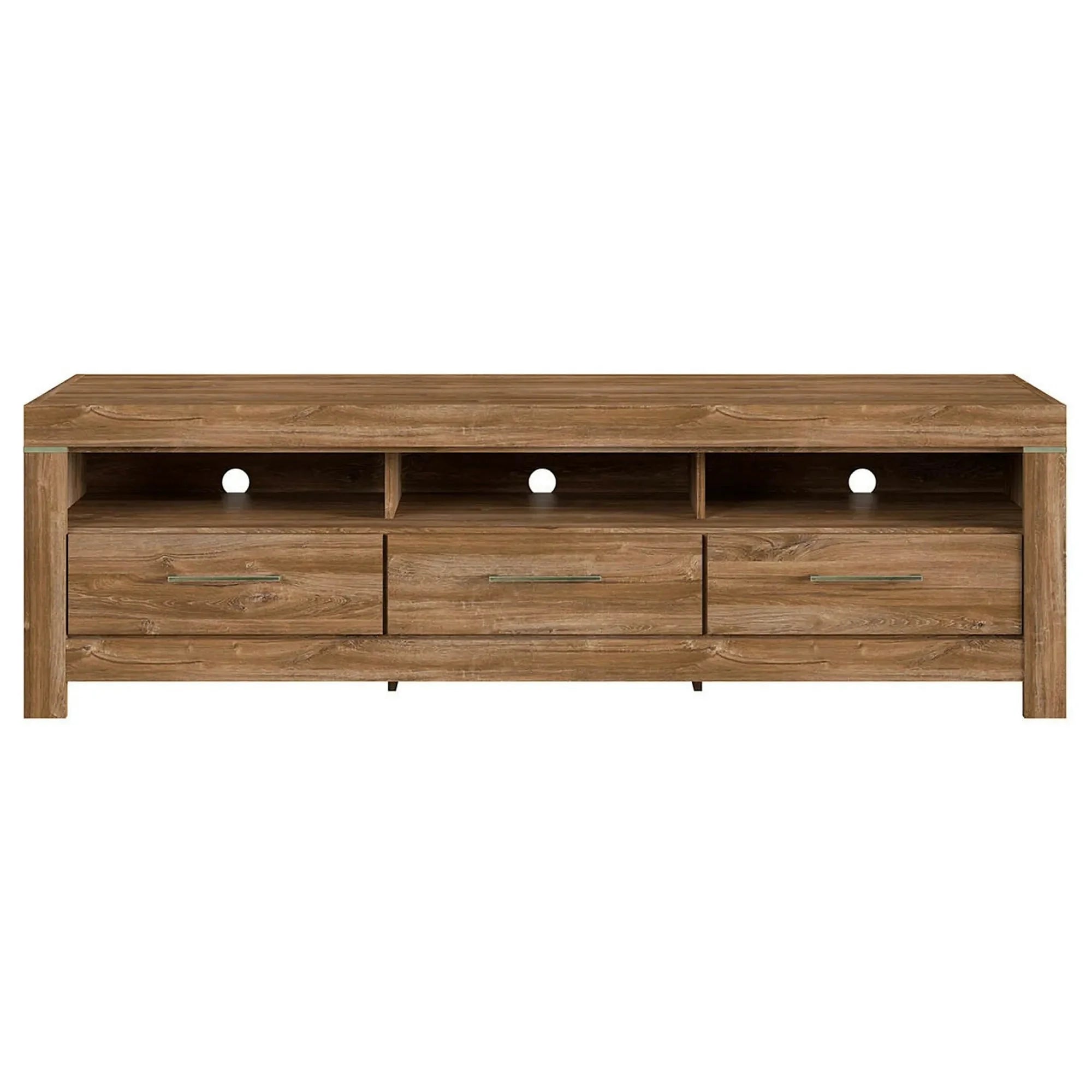 Comoda TV GENT, stejar, PAL, cu iluminare LED, 200x54x60 cm