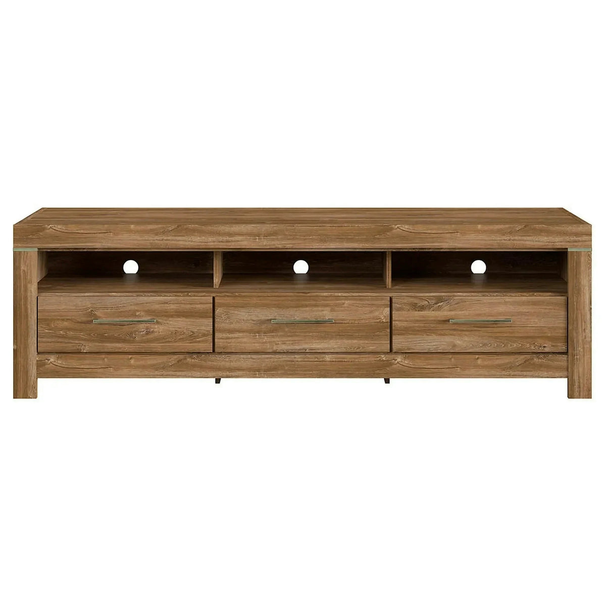 Comoda TV GENT, stejar, PAL, cu iluminare LED, 200x54x60 cm