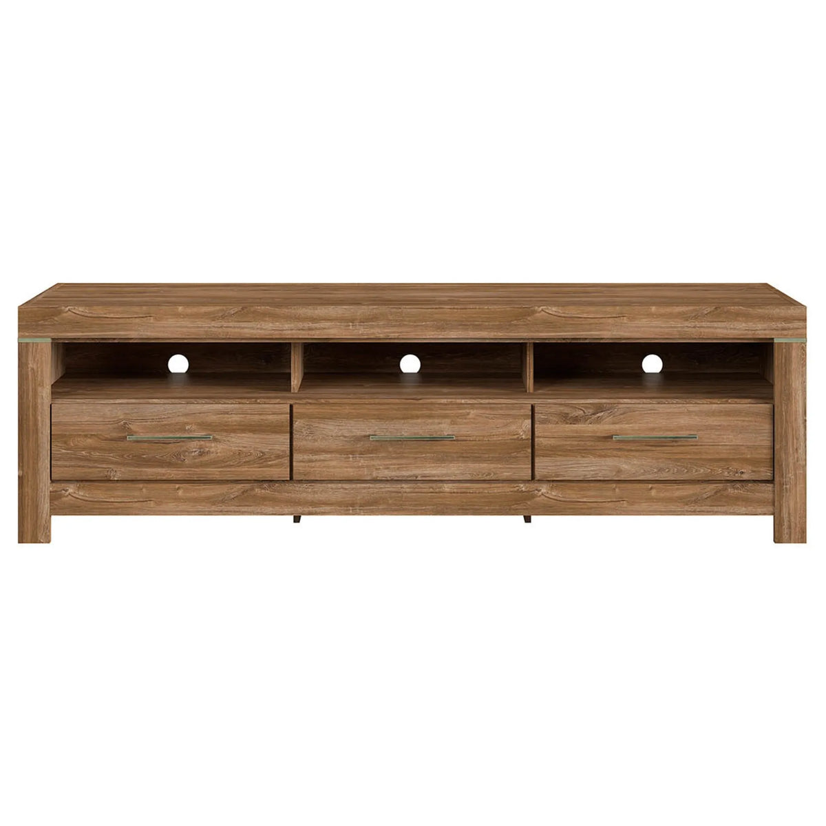 Comoda TV GENT, stejar, PAL, cu iluminare LED, 200x54x60 cm